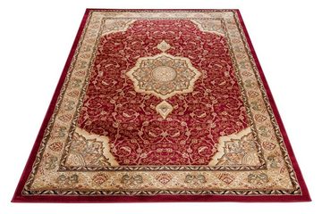 Orientteppich Oriente Teppich - Traditioneller Teppich Orient Rot Beige, Mazovia, 60 x 100 cm, Geeignet für Fußbodenheizung, Pflegeleicht, Wohnzimmerteppich