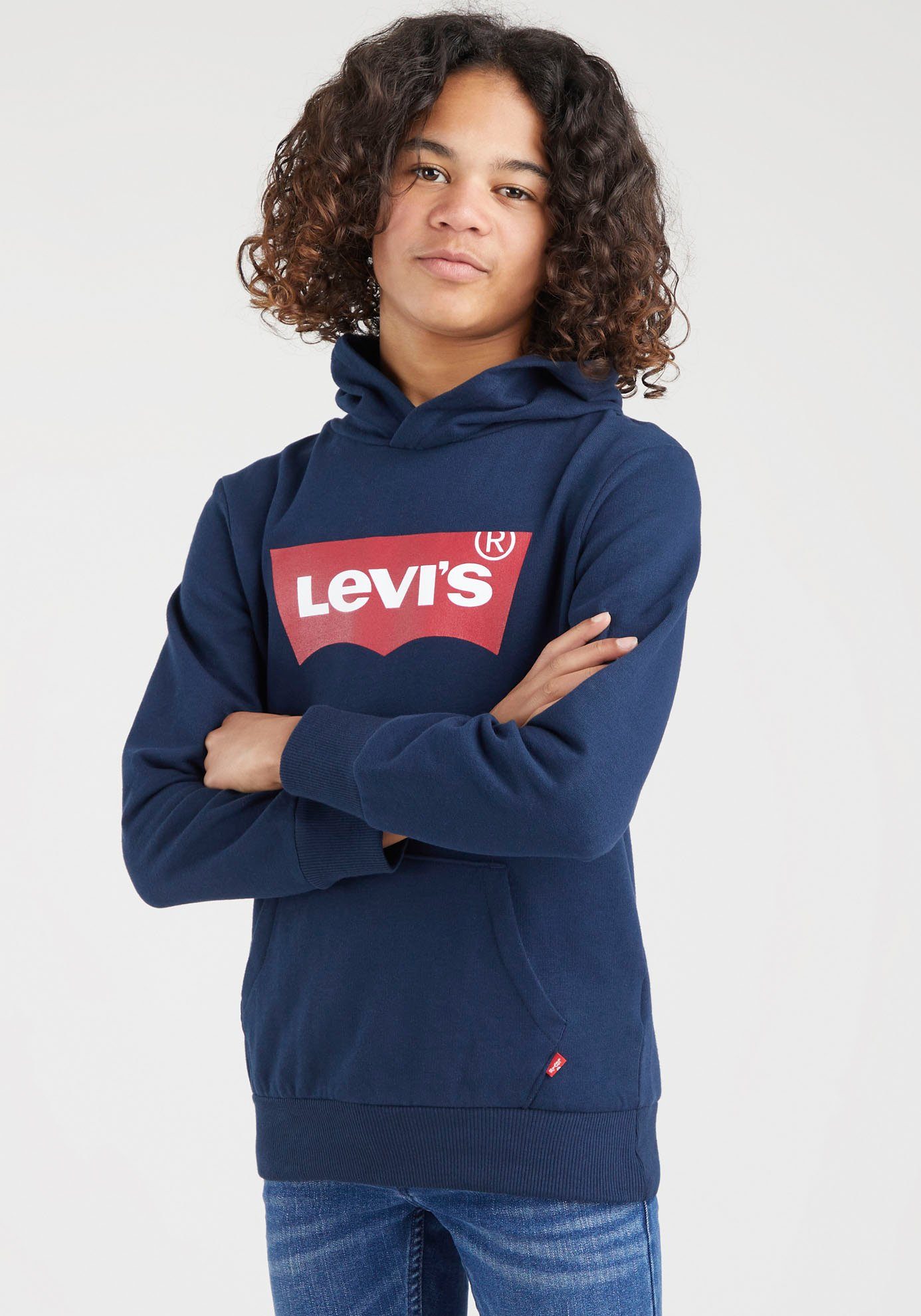 BOYS Kids blau BATWING HOODIE for Levi's® Kapuzensweatshirt