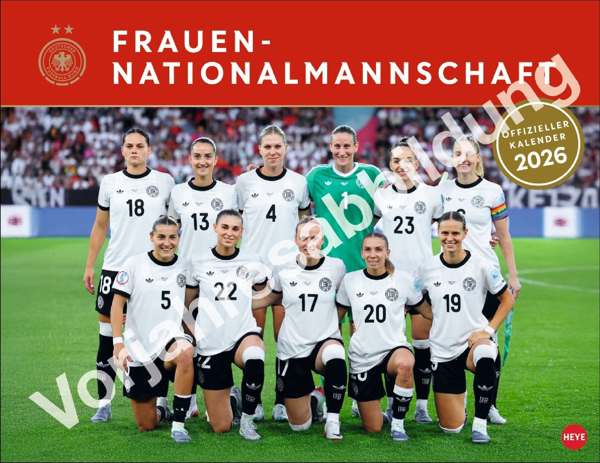 Athesia Kalenderverlag Wandkalender DFB Frauen Posterkalender 2027