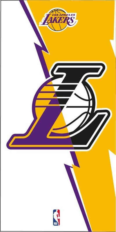 NBA Strandtuch Los Angeles Lakers NBA Badetuch Handtuch Strandtuch 70 x 140 cm