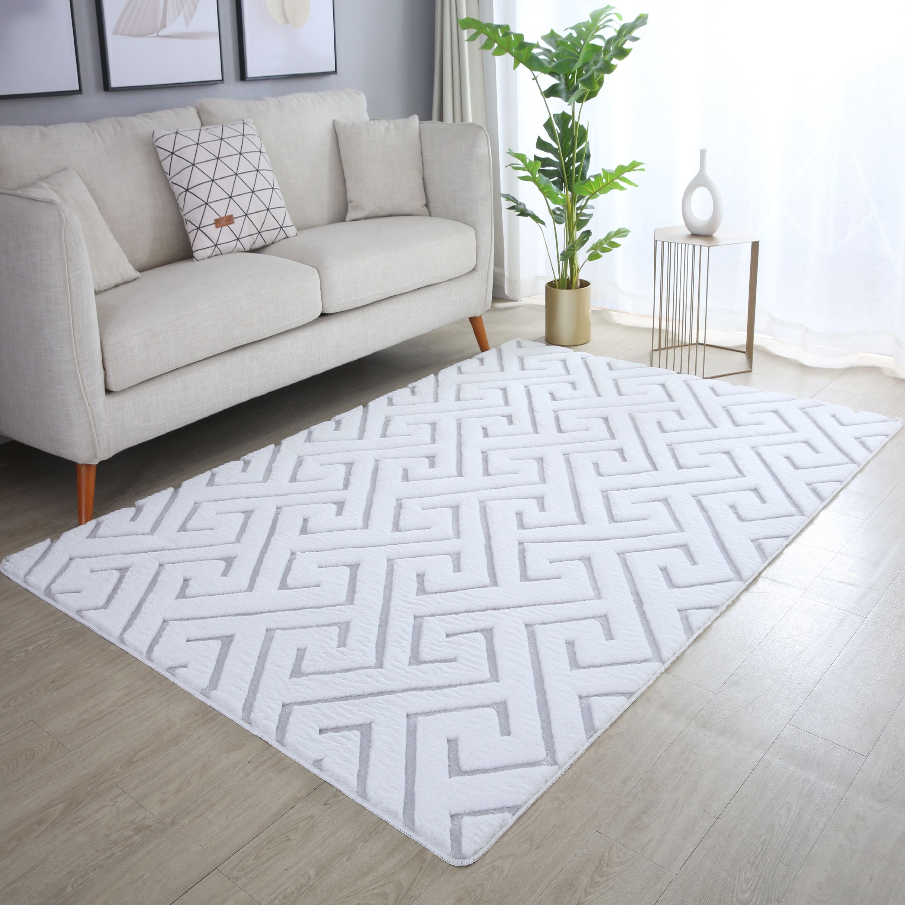 SIMPEX24 Teppich Skandinavisches Design, Läufer, Höhe: günstig online kaufen