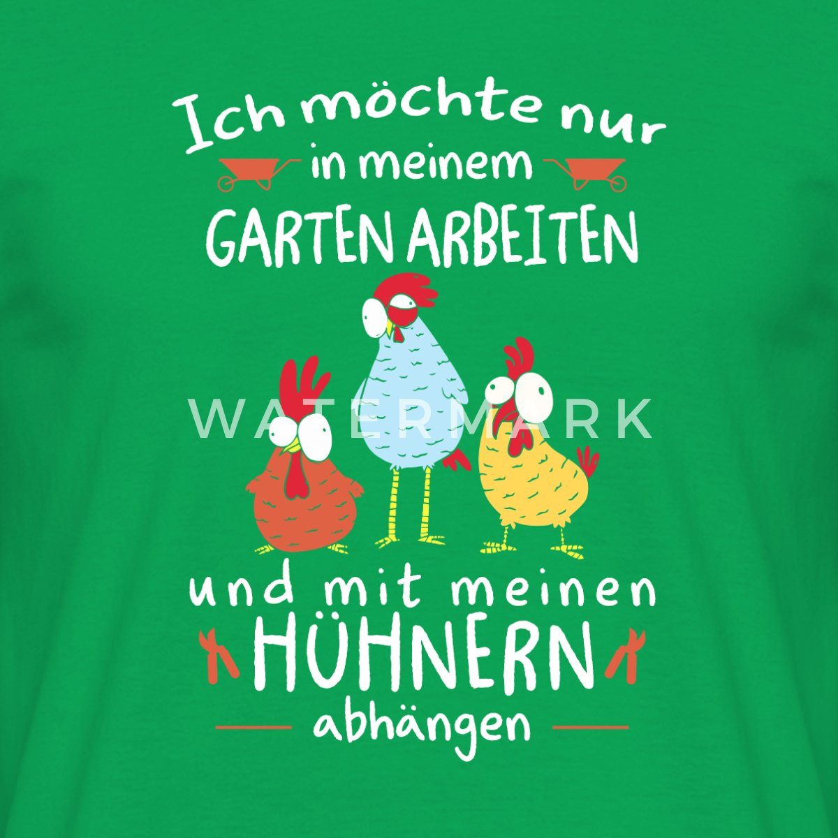 Spreadshirt T-Shirt Gärtner Mit Hühnern Möchte günstig online kaufen