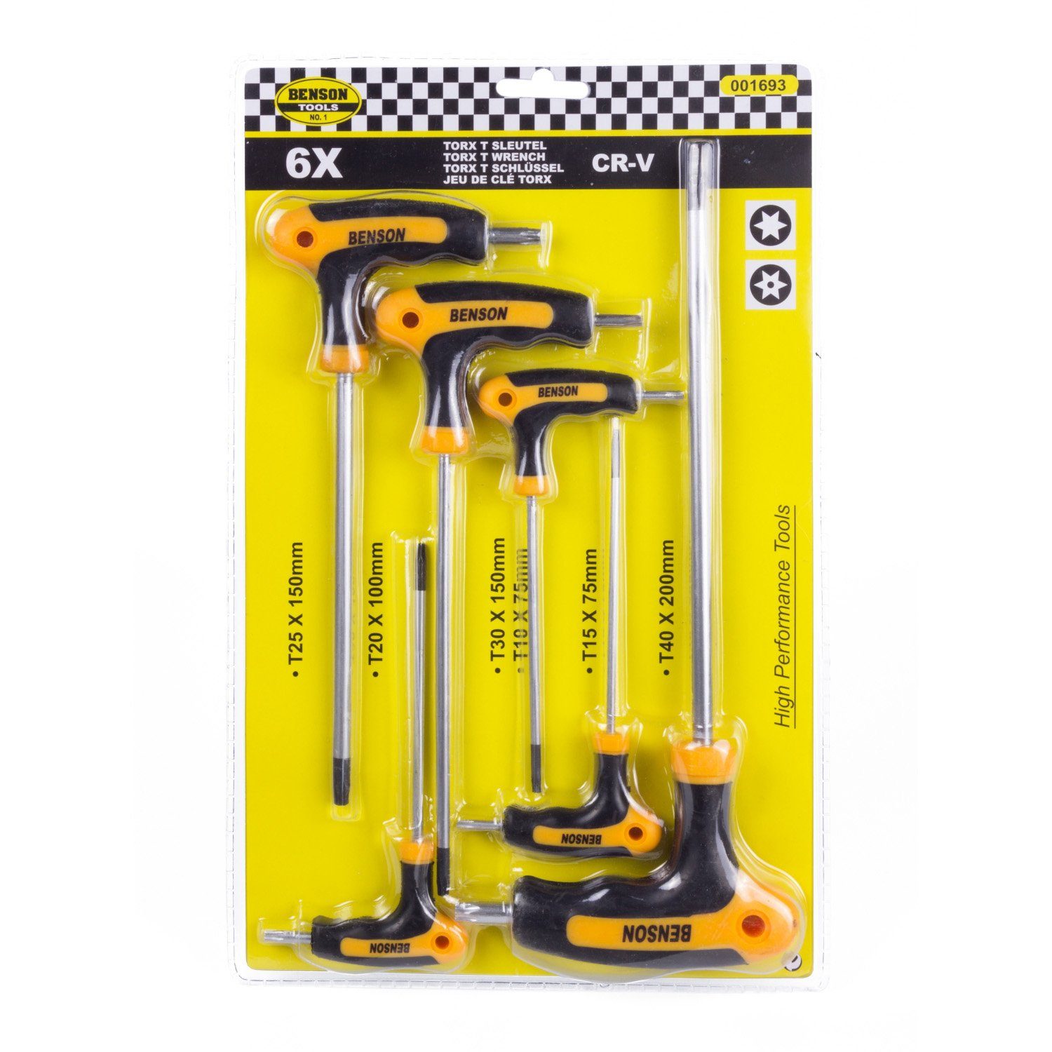 Tools Benson Torx-Schraubendrehersatz Torx tlg, Werkzeug 6 Set), Werkzeugset (Schraubenwerkzeug, 6-St.,