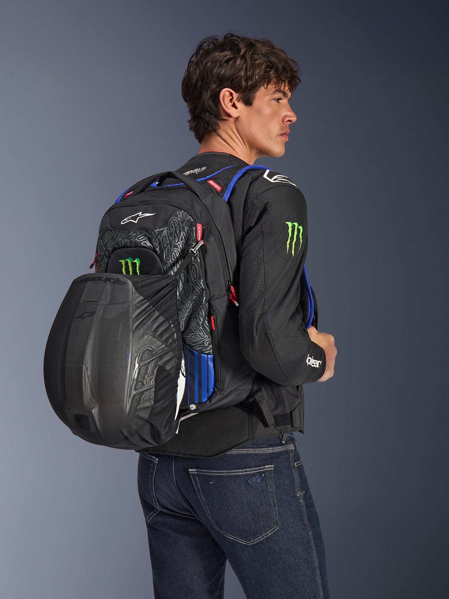 Alpinestars Rucksack FQ20 City Hunter V2 Monster Motorradrucksack, abnehmbare Trageriemen