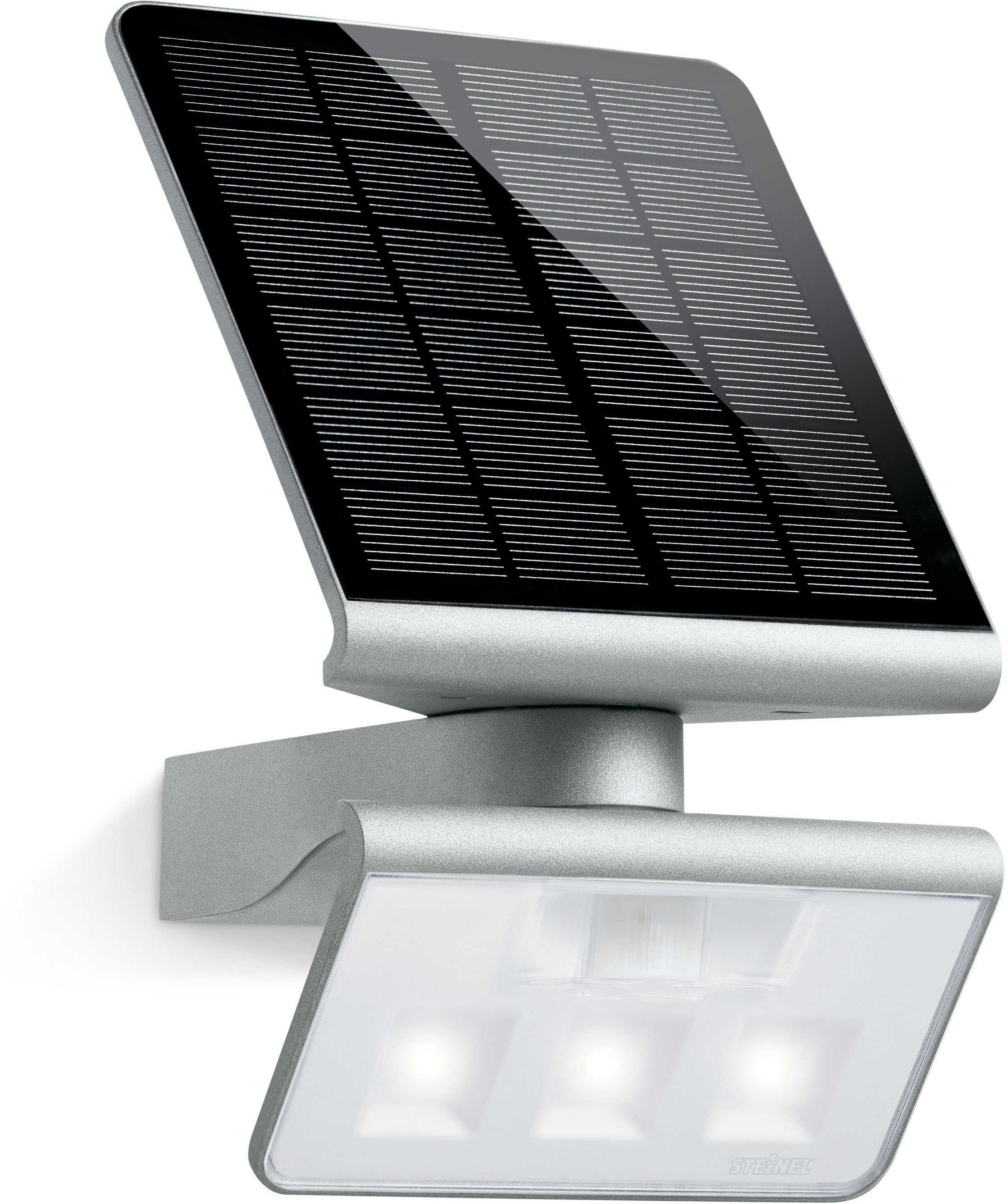 steinel LED Außen-Wandleuchte XSolar L-S, Bewegungsmelder, LED fest  integriert, Neutralweiß, 140° Bewegungsmelder,LiFe-Akku,1,3W,netzunabhänig, Wand-Solarleuchte