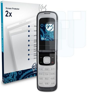 Bruni Schutzfolie Glasklare Displayschutzfolie für Nokia 2720 Fold, (2er Set), praktisch unsichtbar