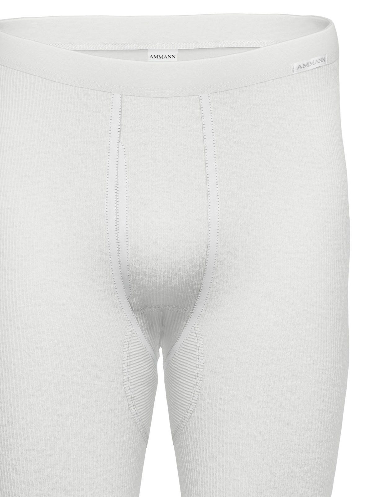 Ammann Lange Unterhose Unterhose lang mit Eingriff Day Classic / Doppelri (Stück, 1-St) mit eingriff