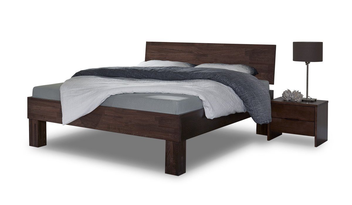 Comforthöhe 48 cm Massivholzbett Buche massiv 01, Basic BedBox Seniorengerecht,