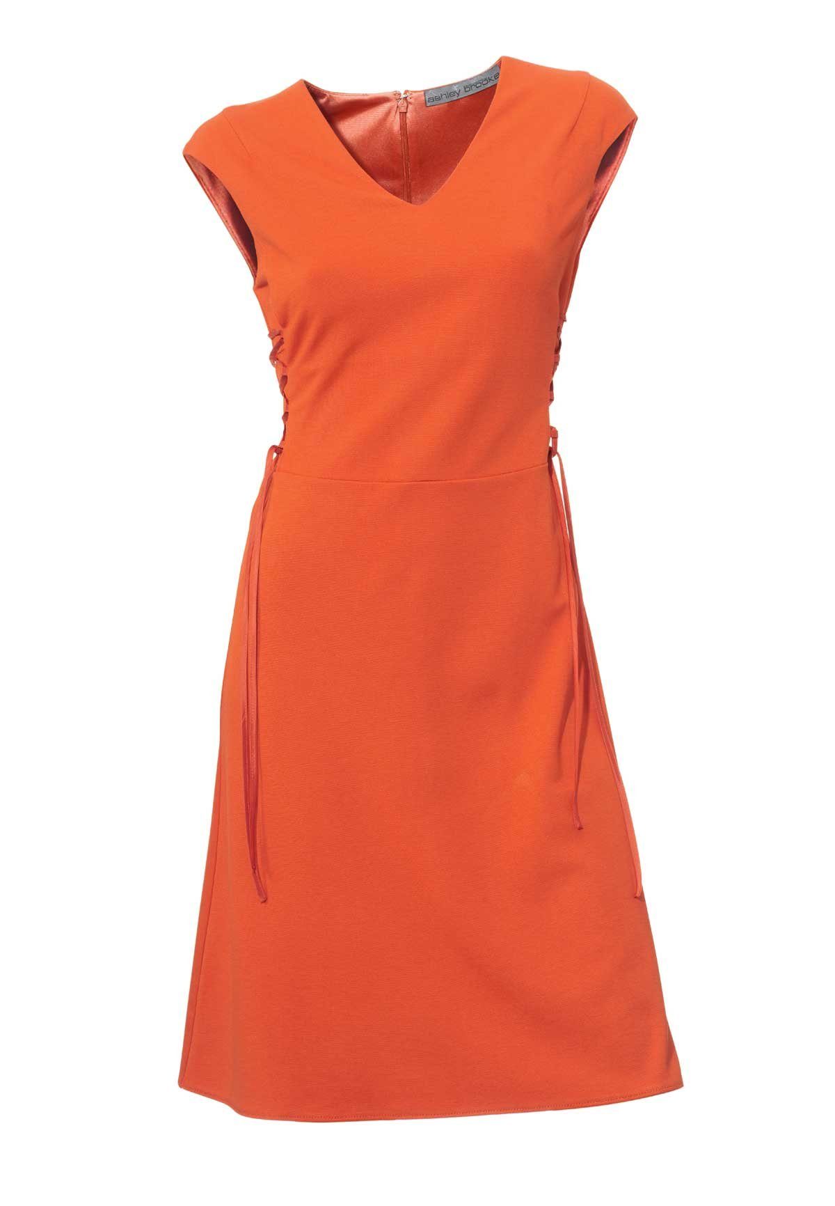 heine Brooke Damen Ashley Brooke Designer-Bodyforming-Prinzesskleid, Ashley orange by Jerseykleid