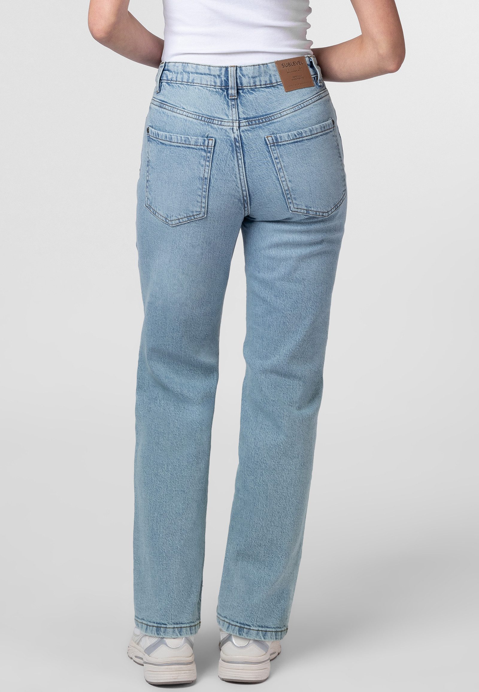 SUBLEVEL Straight-Jeans Damen Denim Straight Leg mit Stretchanteil – Bild 2 von 5