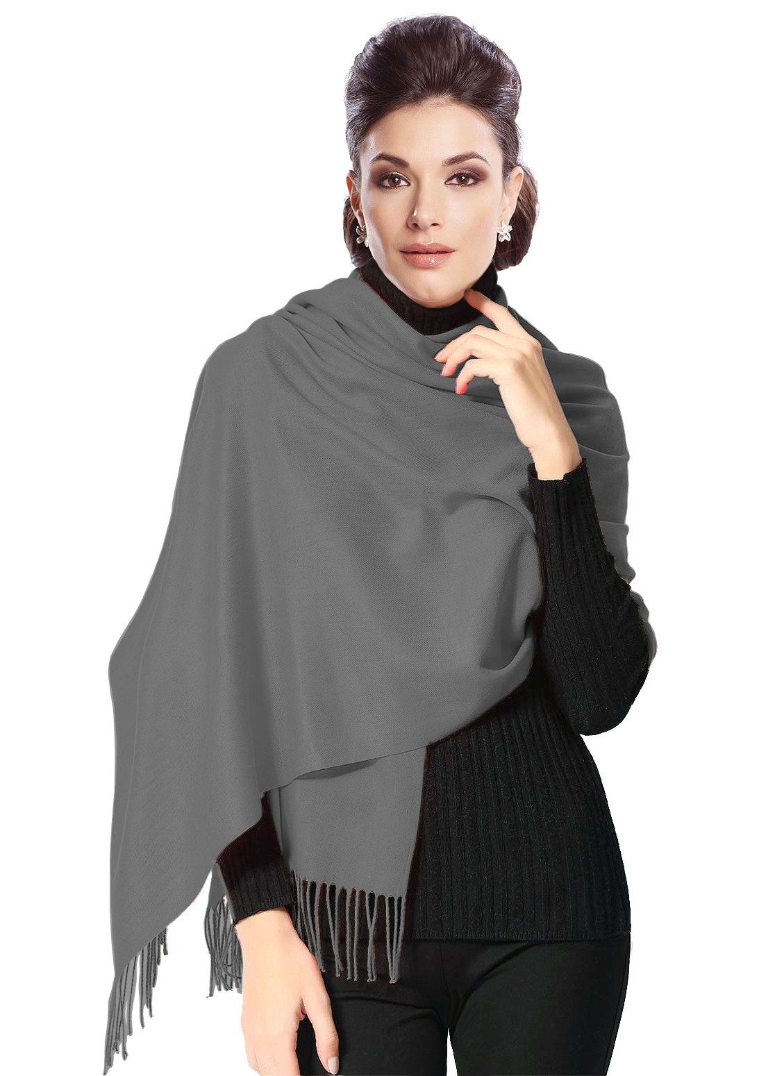 Moschen-Bayern Pashmina Pashmina Stola Damen Kaschmir Schultertuch Abendkleid festlich Schal