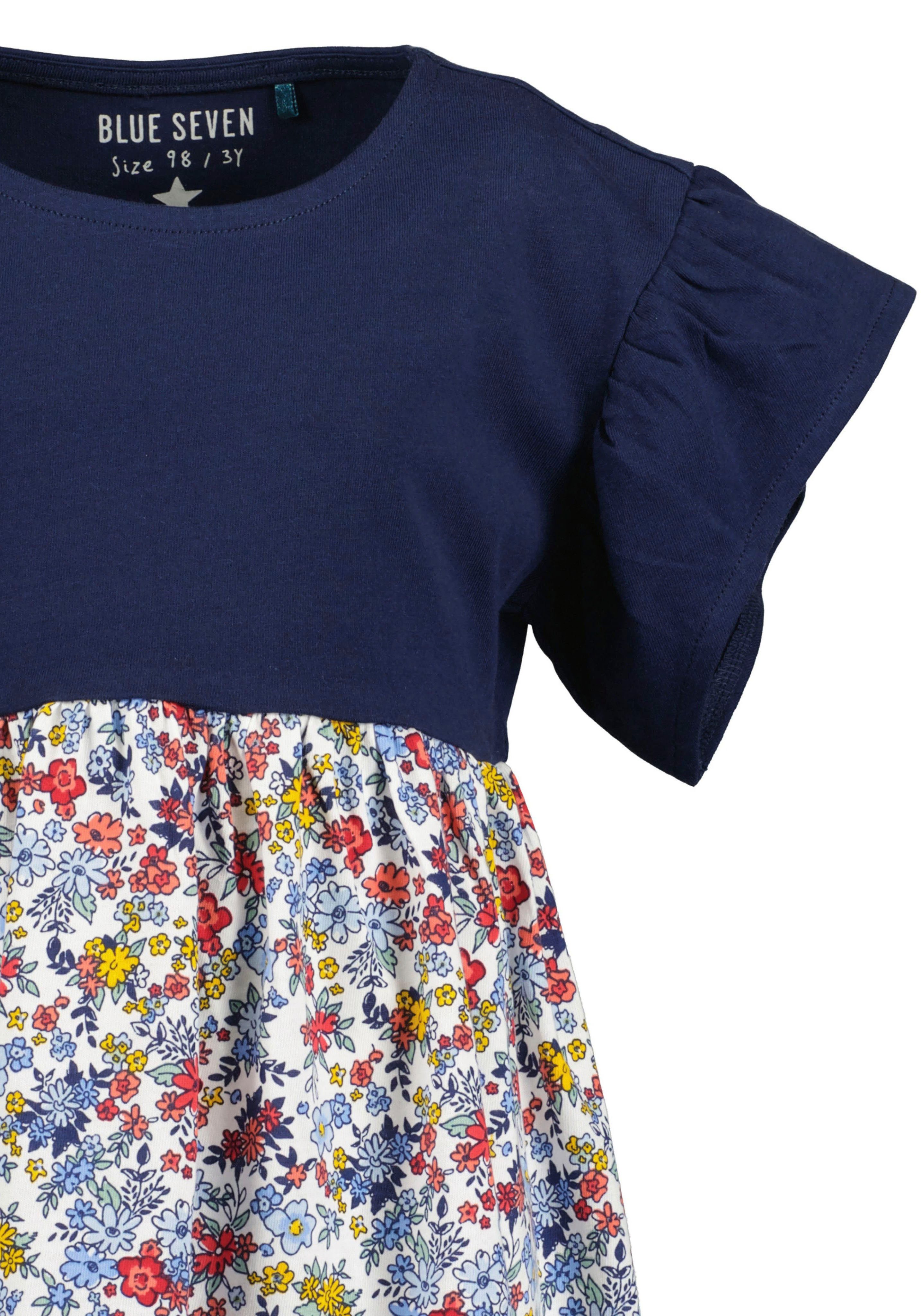 Blue Seven Sommerkleid (1-tlg) mit tollen Rüschen an den leicht überschnittenen Schultern