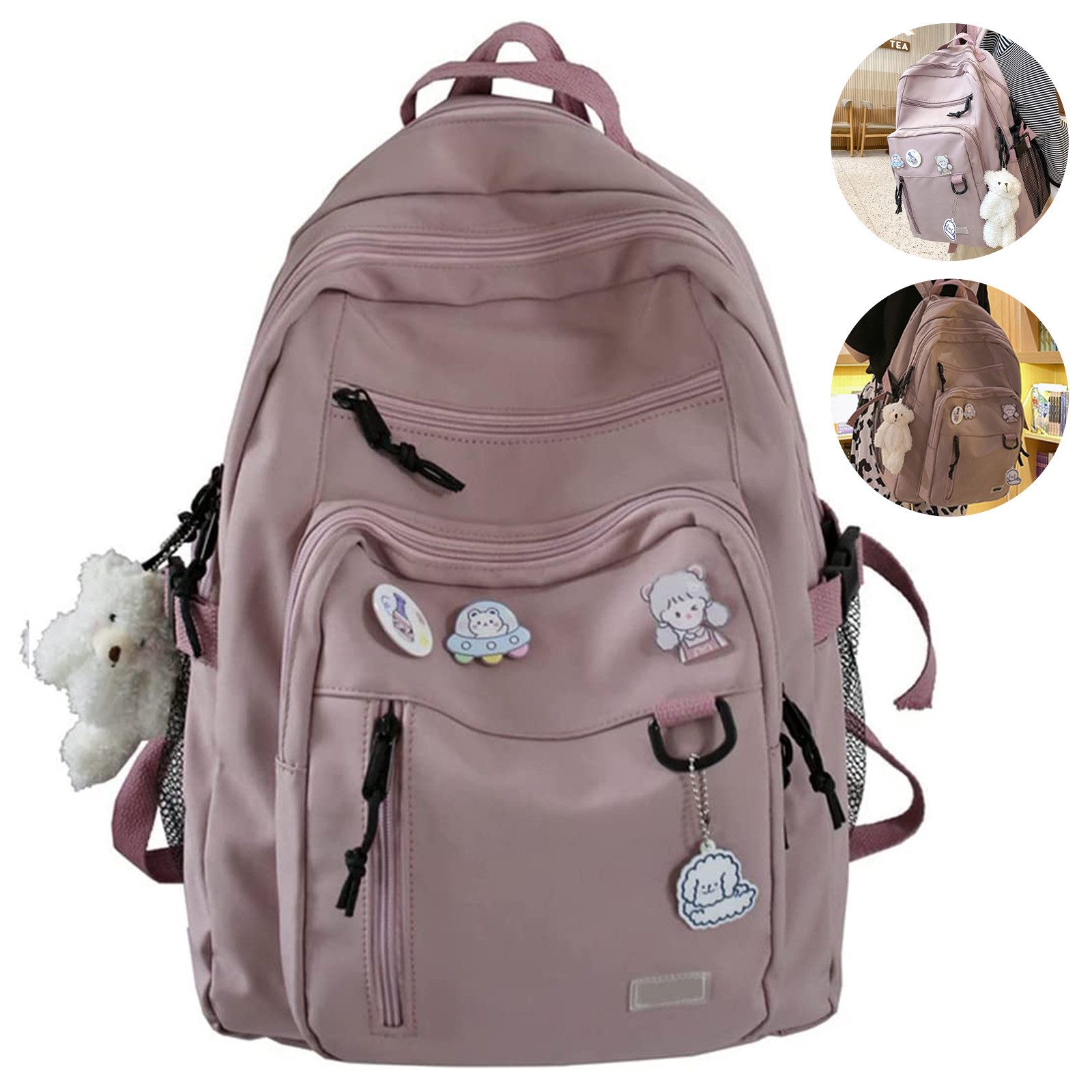 OKWISH Laptoprucksack Schulrucksack Damen Rucksack groß günstig online kaufen