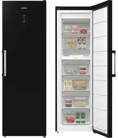 GORENJE Gefrierschrank FN619DABK6, 185 cm hoch, 60 cm breit, Easy Open Griff / No Frost / LED Beleuchtung