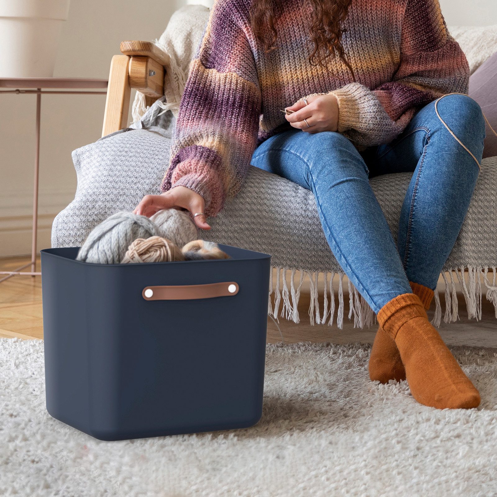 ROTHO Aufbewahrungsbox 2er-Set Aufbewahrungskiste 40l (Aufbewahrungsset, günstig online kaufen