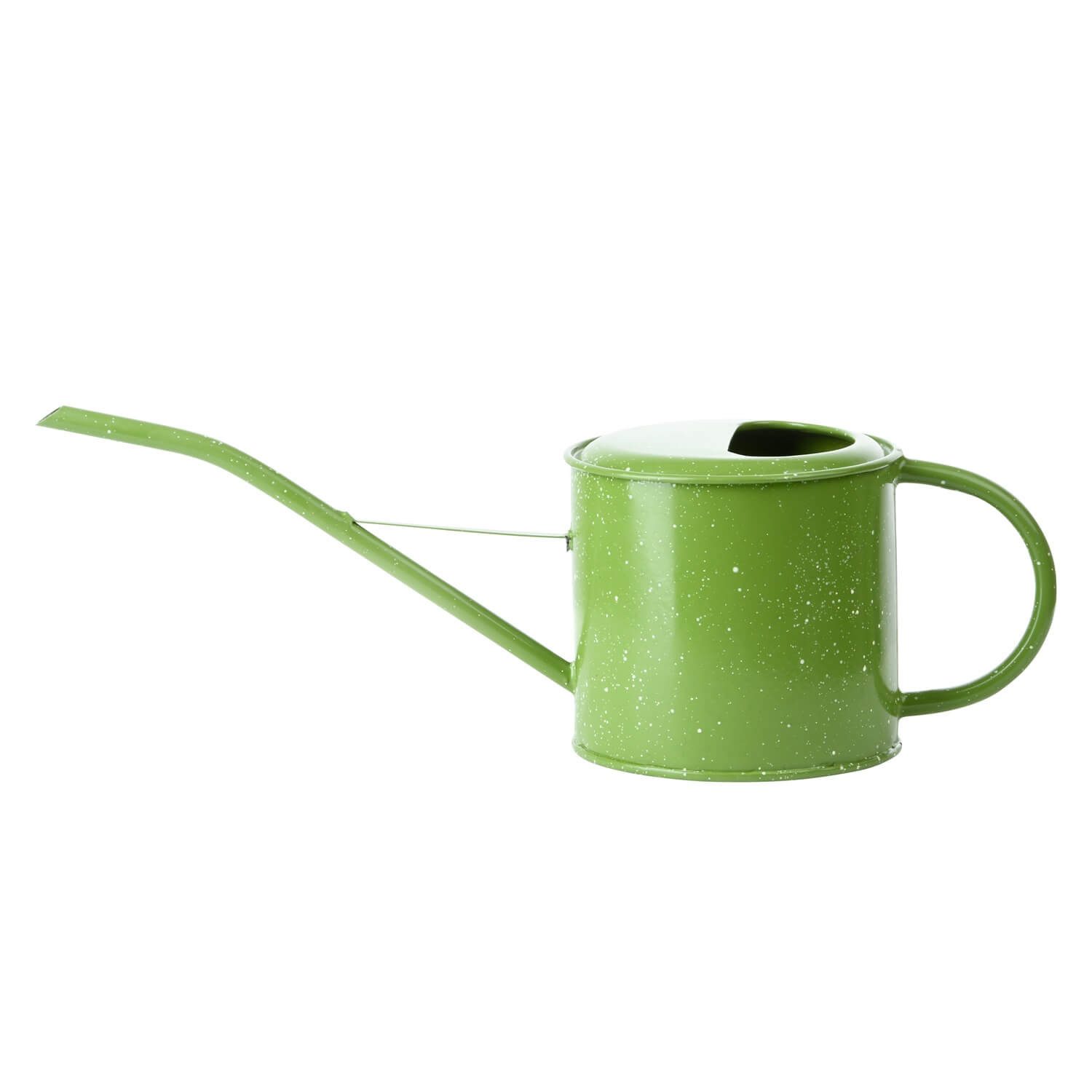 esschert design Gießkanne Grüne Gießkanne Emailleoptik 1,3 L, verzinkter Stahl. Robust, stilvoll