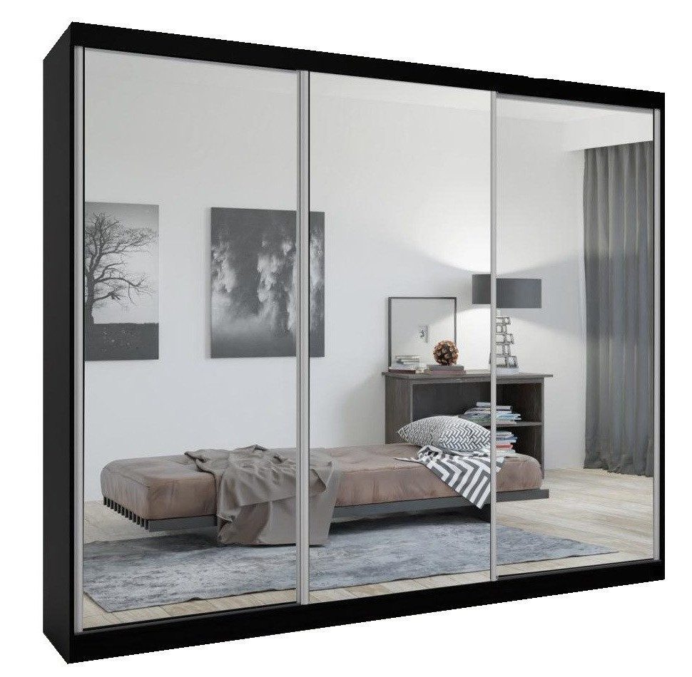 Xlmoebel Schwebetürenschrank Modern Stil Kleiderschrank Luxus Klassisch Schlafzimmer Holz (1-St., Kleiderschrank) Hergestellt in Europa