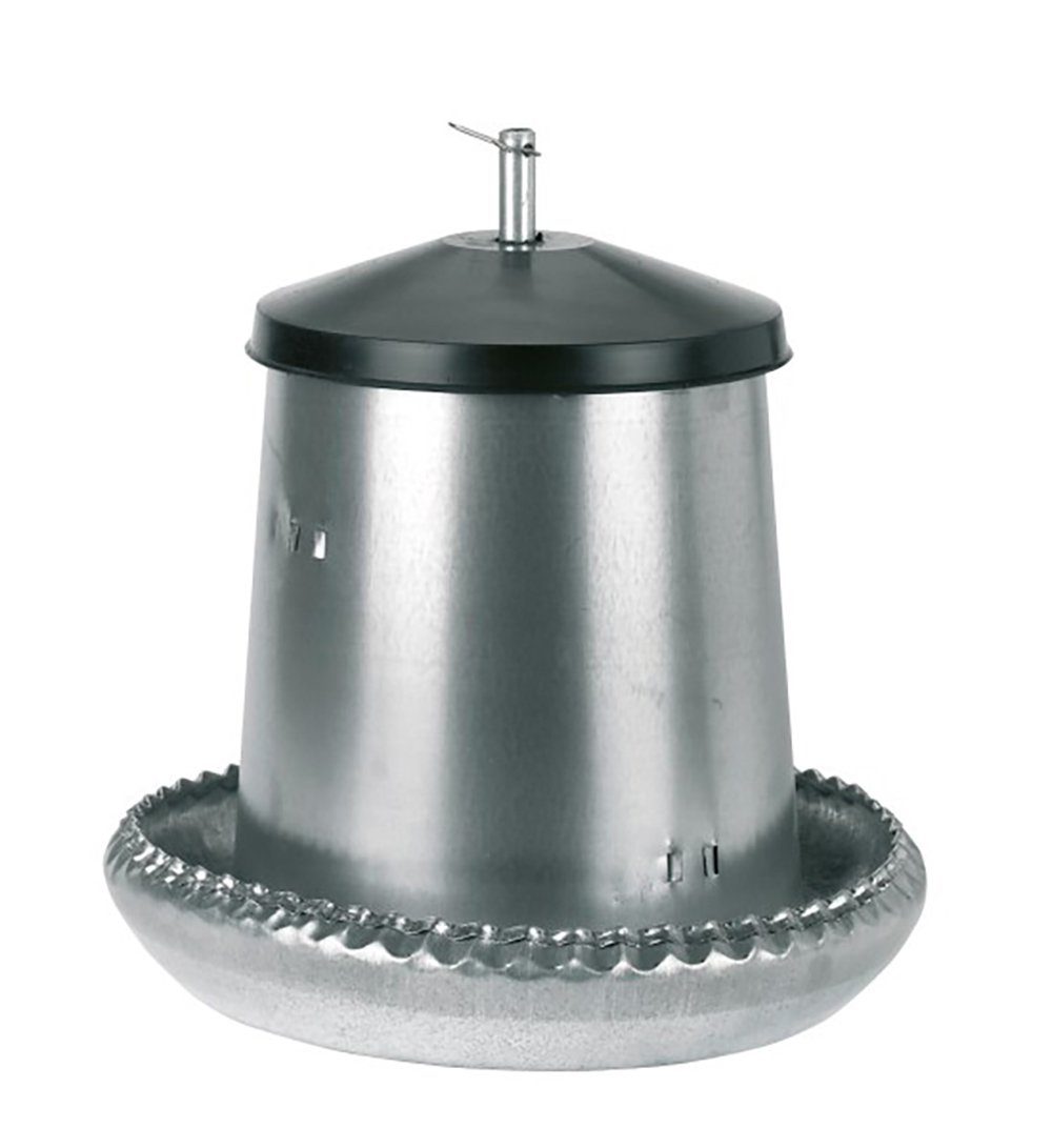 Kleintierstall Kerbl Futterautomat für Küken, verzinkt, 5 kg, 71101
