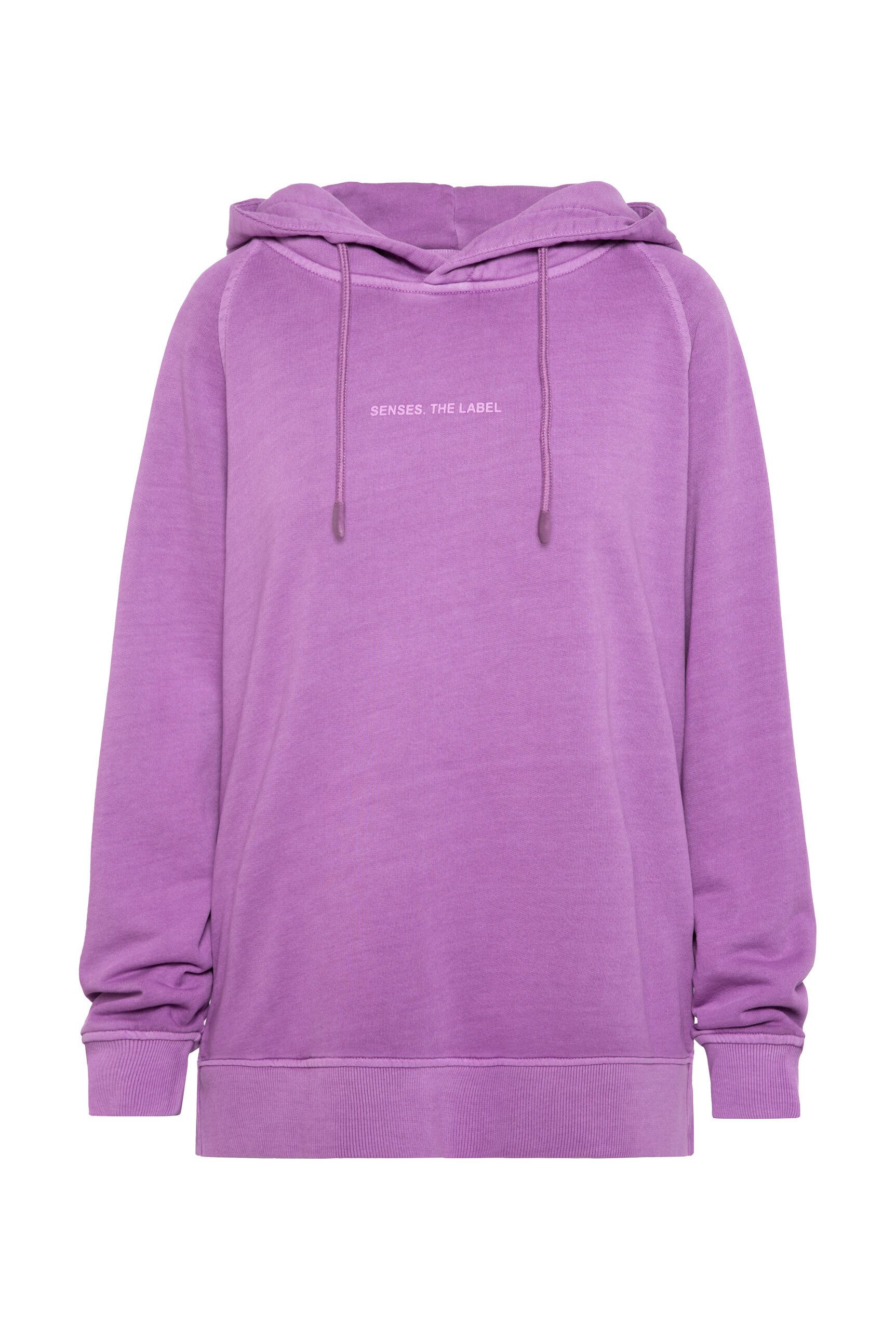 SENSES.THE LABEL Kapuzensweatshirt mit Seitenschlitze