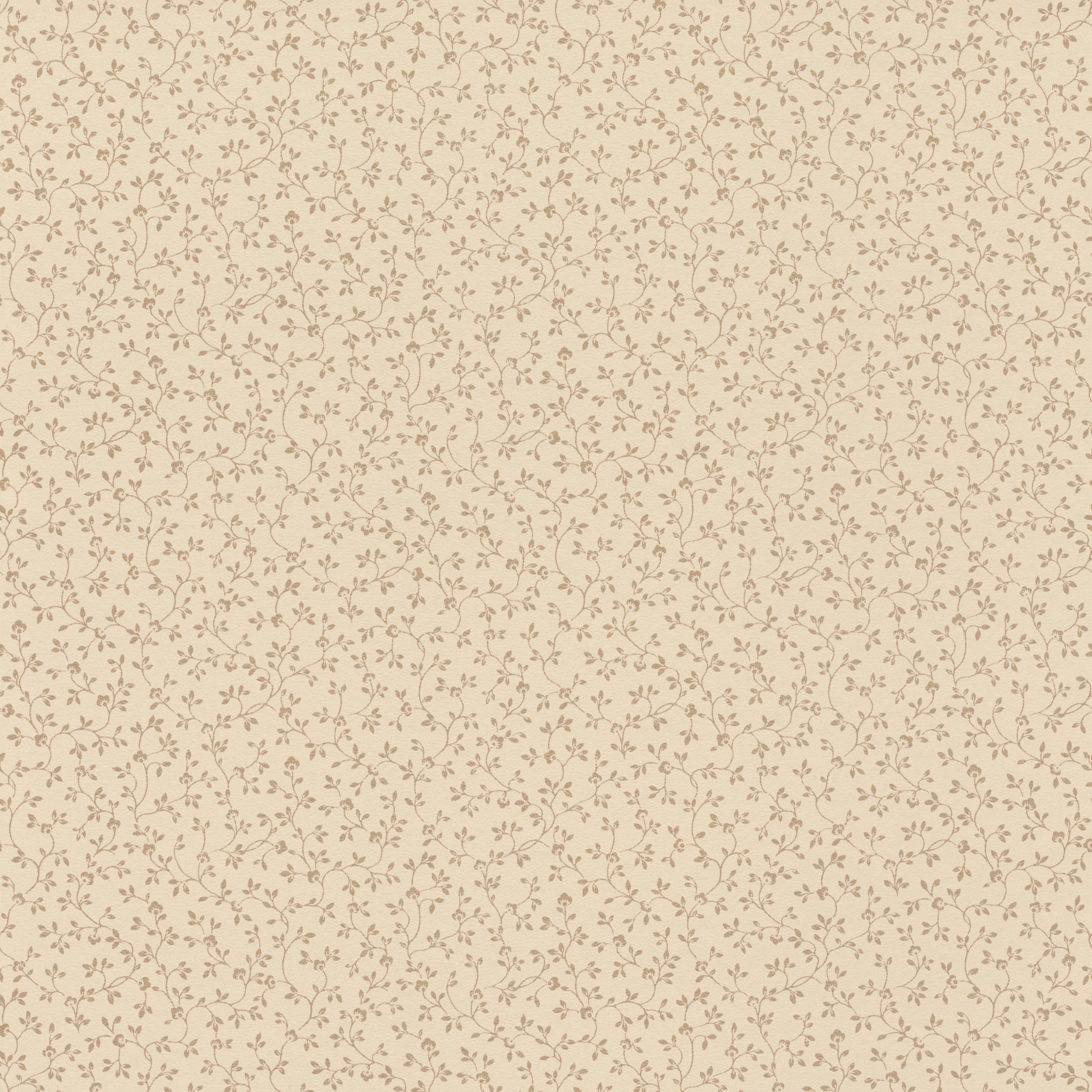 Rasch Vliestapete Sophia, glatt, floral beige/beige