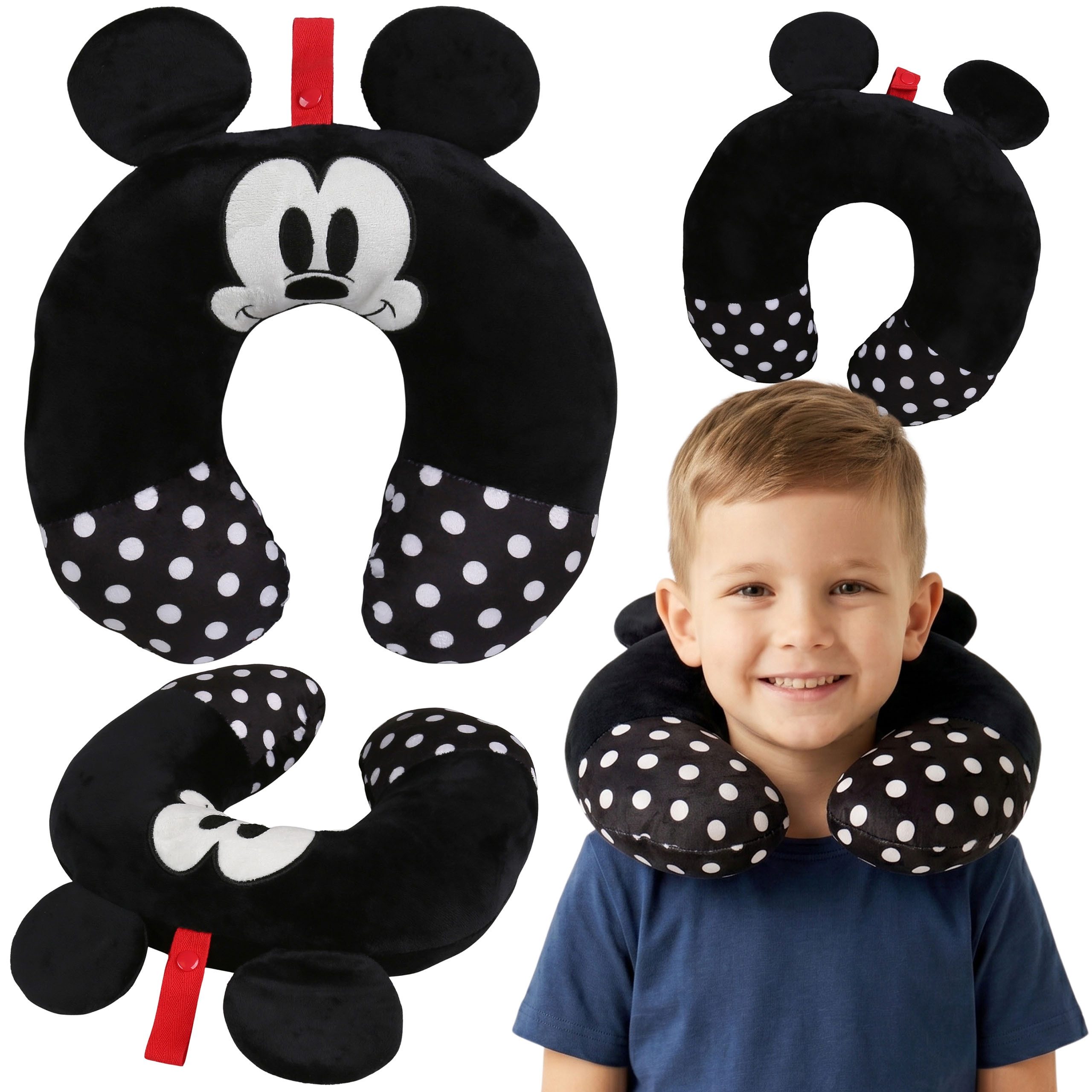 Sarcia.eu Reisekissen DISNEY Mickey Mouse Reisekissen, Nackenkissen fürs Auto
