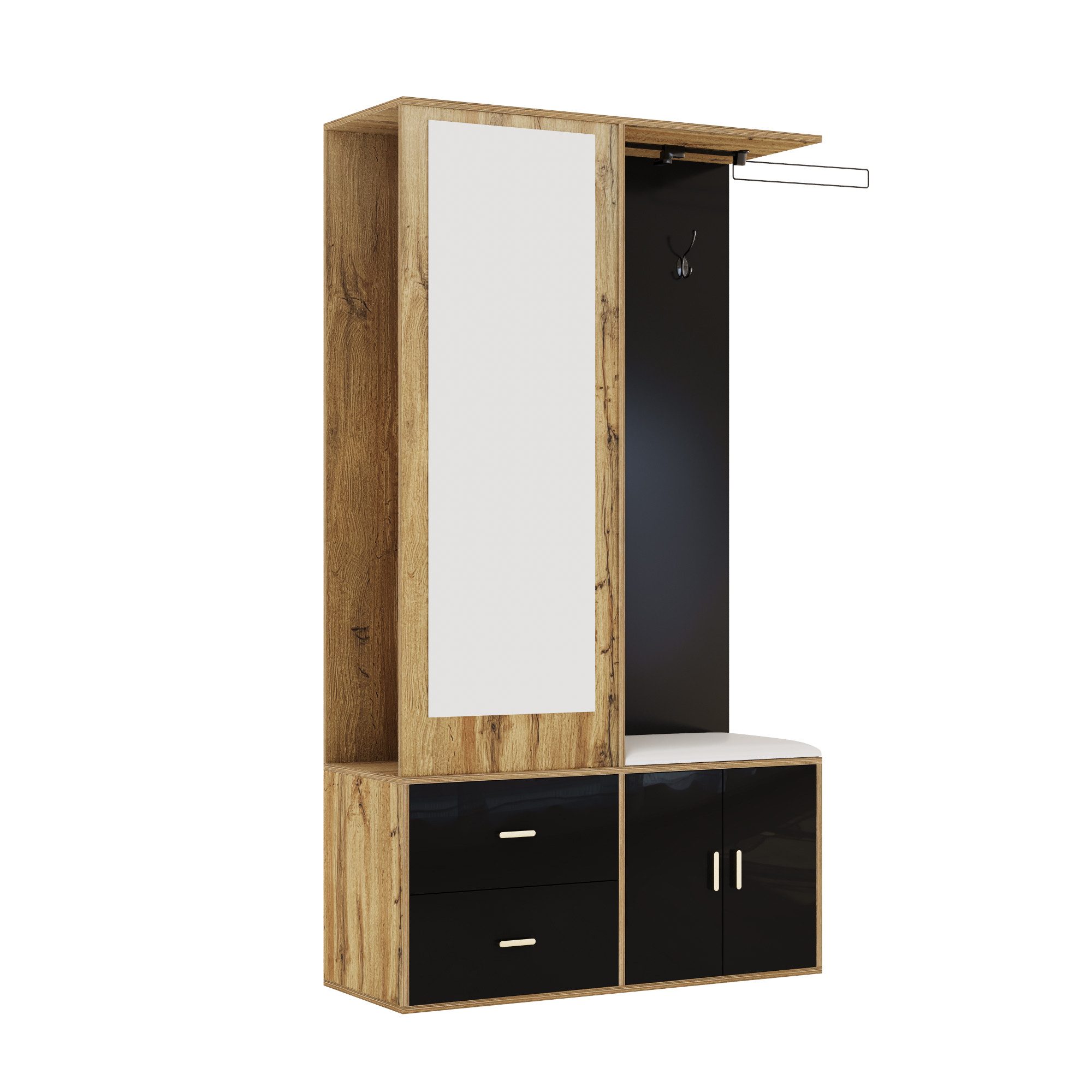 Furnishings Home Buffet Beistellschrank Kleiderschrank Spiegelschrank Hoch günstig online kaufen