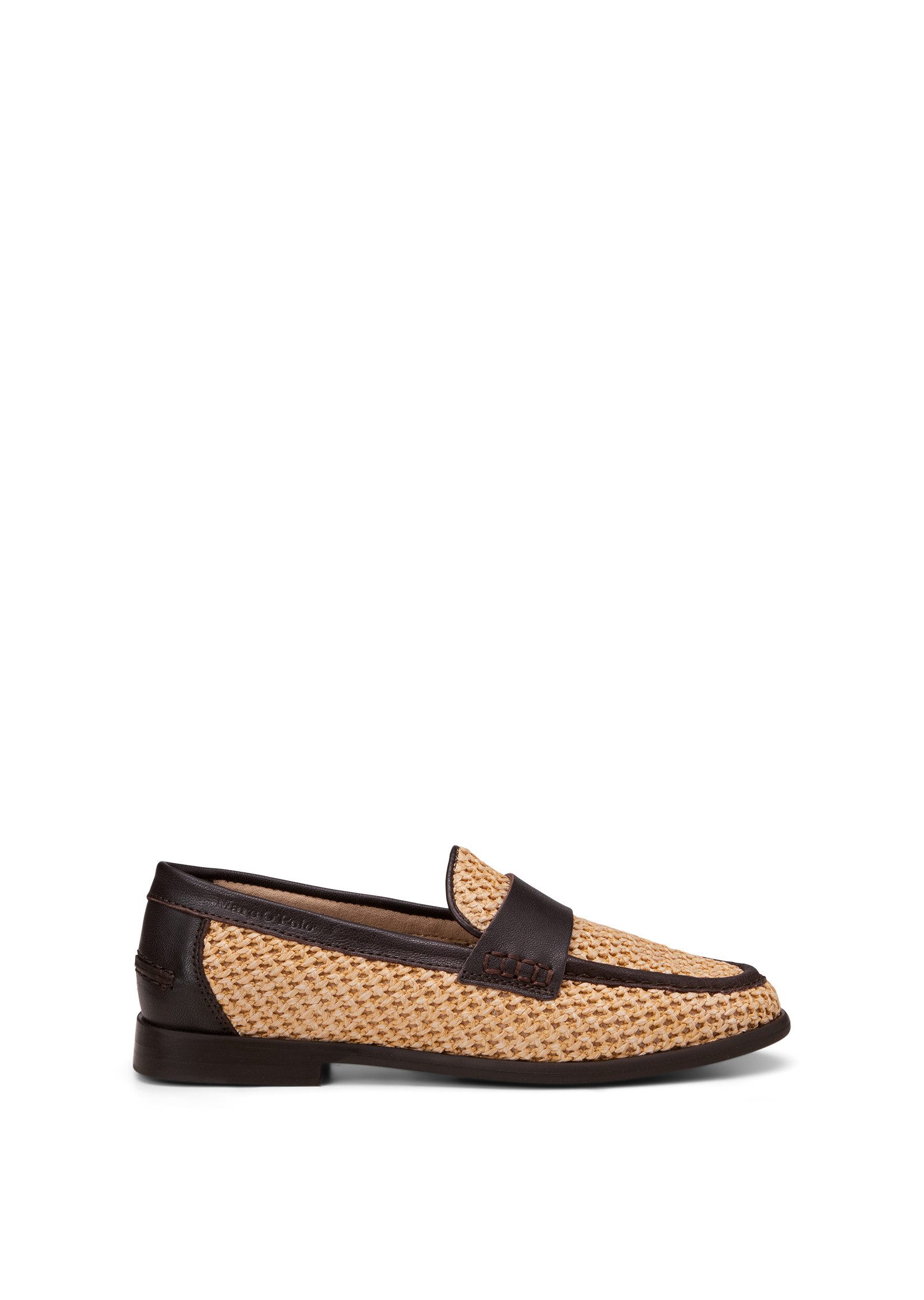 Marc O'Polo aus luftigem Raffiabast mit Leder Loafer