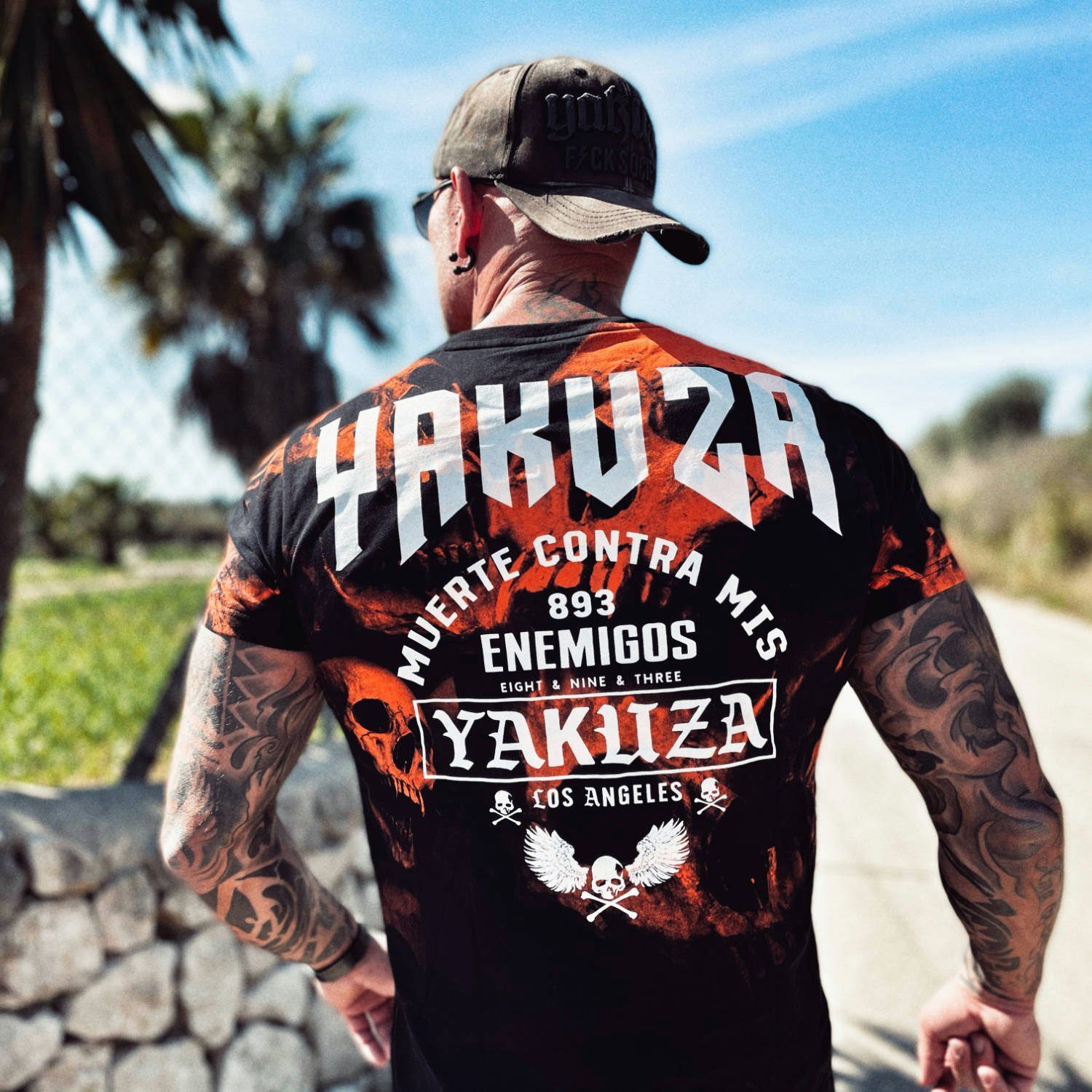 YAKUZA T-Shirt Muerte Skull V02