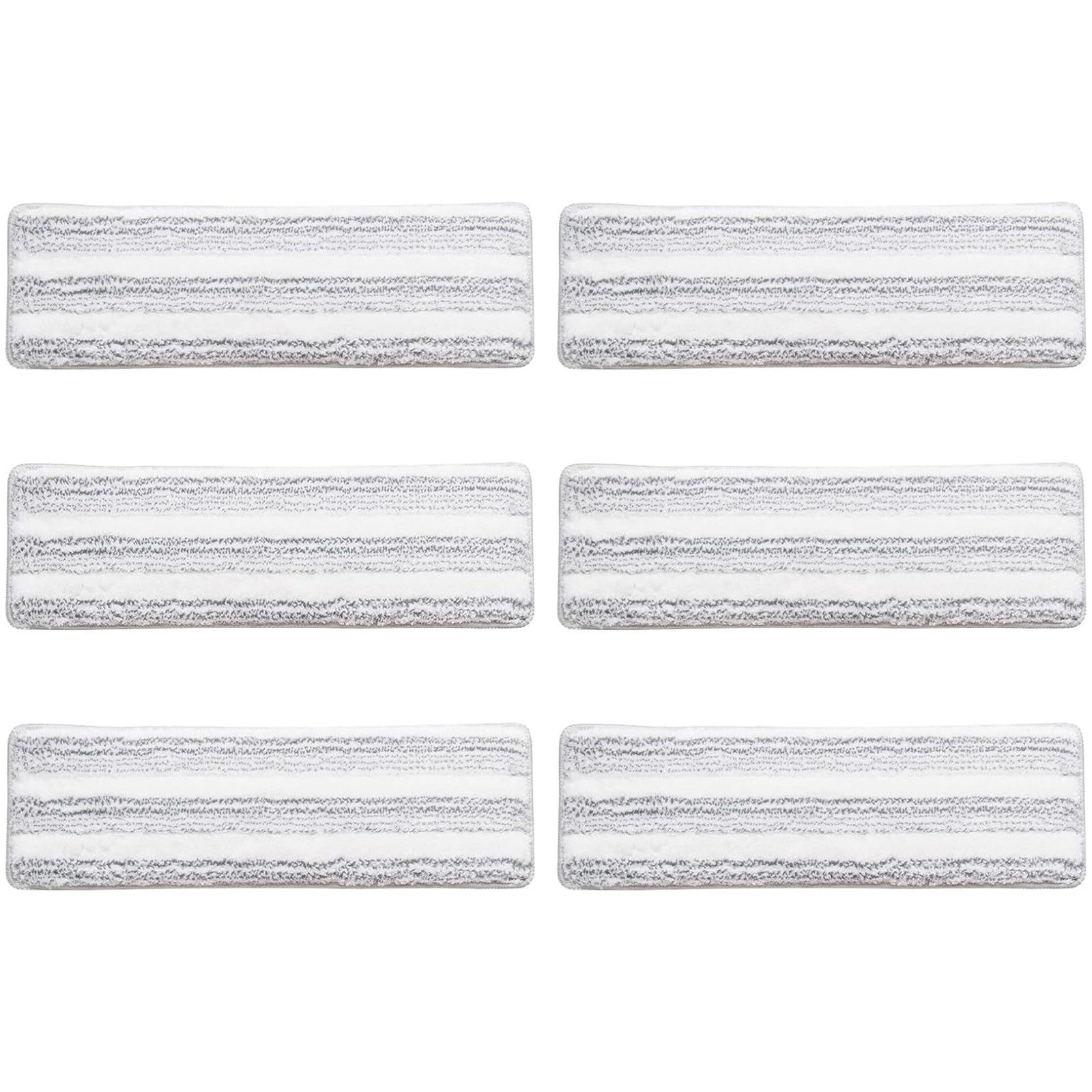 COSTWAY Wischmopp, 6 Stück, nur Ersatzbezug, waschbare Mikrofaser-Pads