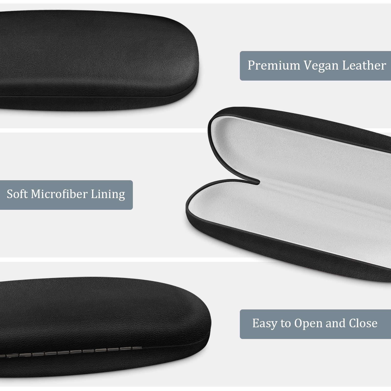 Fintie Brillenetui Hardcase - Tragbare Hartschale Brillenetui mit Brillenputztuch, Etui für Brillen und Sonnenbrille