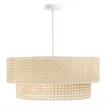 ONZENO Pendelleuchte Rattan Lacey Radiant 1 40x20x20 cm, einzigartiges Design und hochwertige Lampe