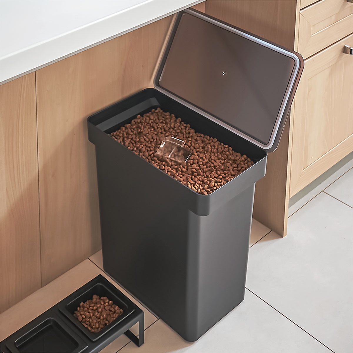 Yamazaki Futterbehälter "Tower" Futterbox 41x42x24cm mit Dosierbecher, Kuns günstig online kaufen