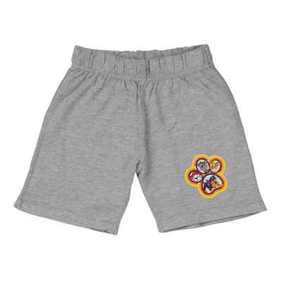 United Labels® Shorts Paw Patrol Shorts für Jungen - Chase, Marshall, Rubble & Rocky Grau