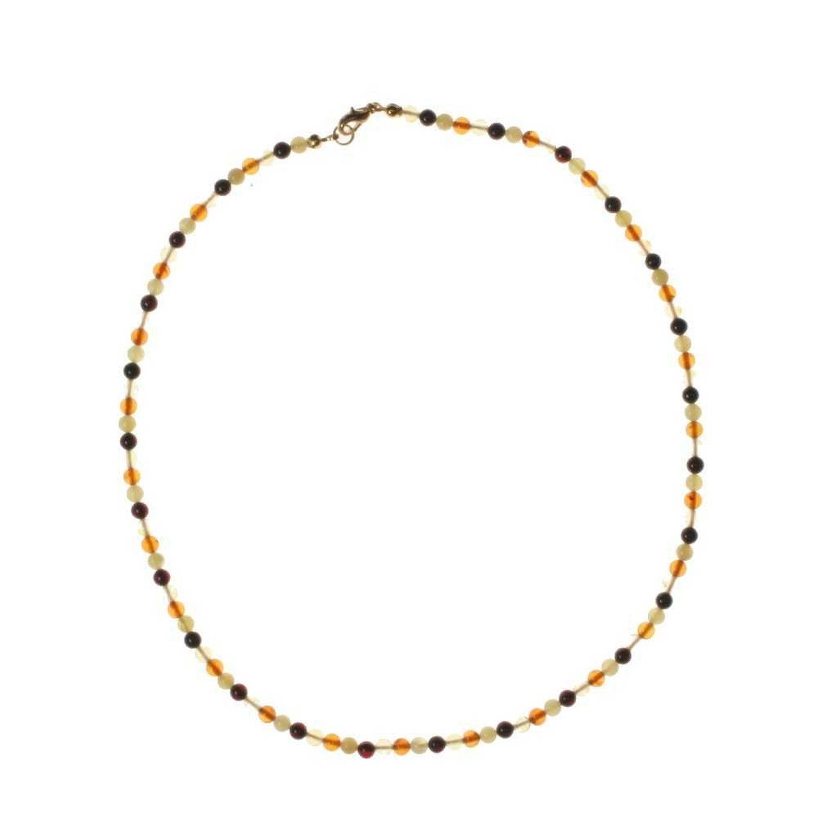 Valentinstagsgeschenk OSTSEE-SCHMUCK Gliederkette Kette Kugel 4 mm Kette Kugel 4 mm (1-tlg), braun