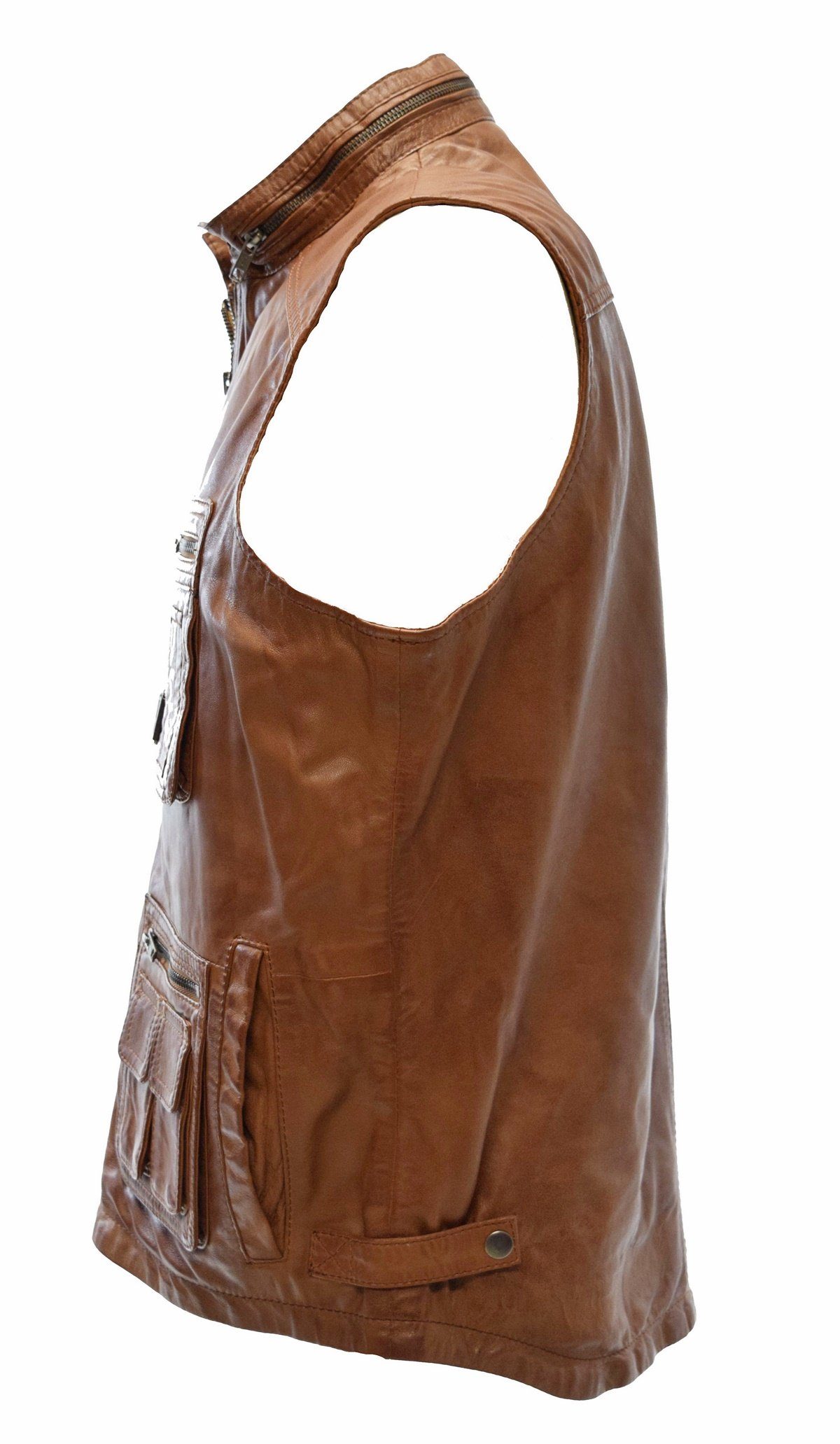 Zimmert Leather Lederweste Julius Schwarz, weiches günstig online kaufen