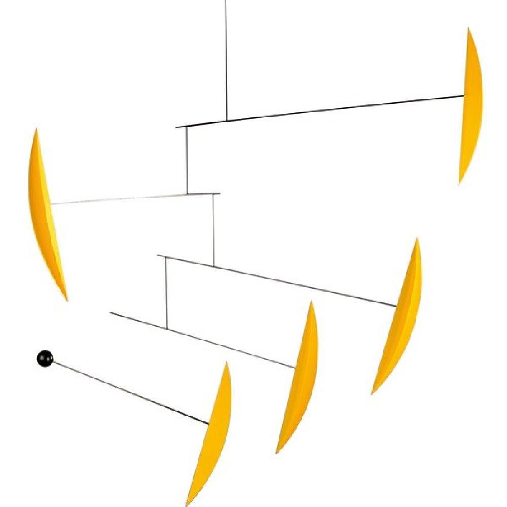 Skulptur Mobile Tango Gelb