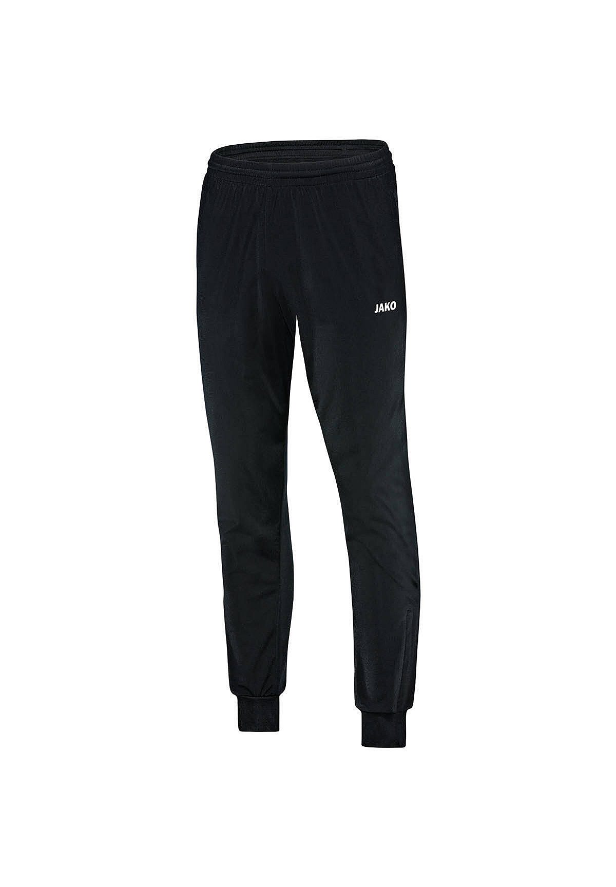 Jako Trainingshose Jogginghose bequeme Sport- und Freizeithose Seitentaschen 7507 in Schwarz