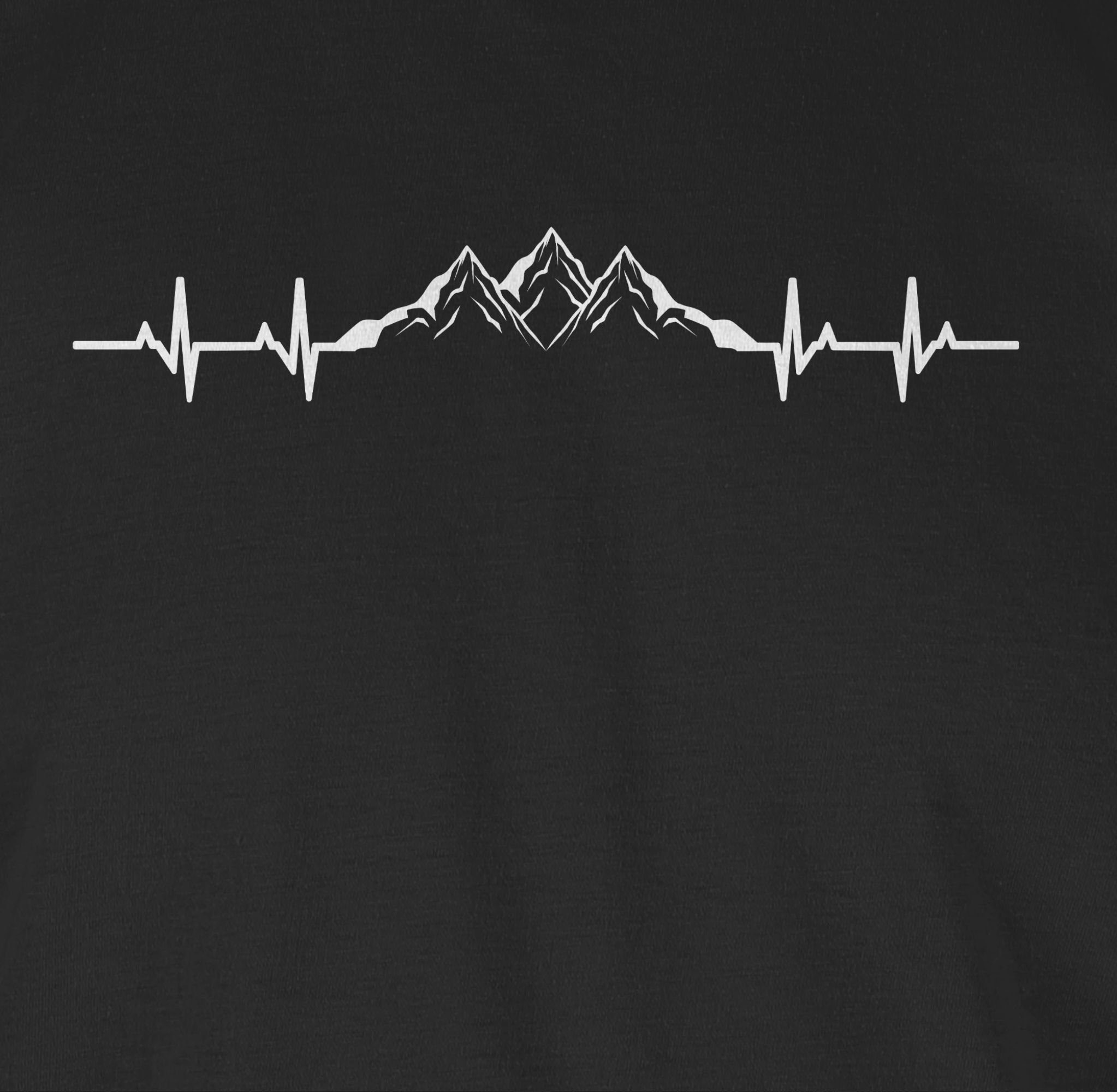 Shirtracer T-Shirt Berge Herzschlag I Geschenk Bergliebhaber I Bergliebe Apres Ski Party