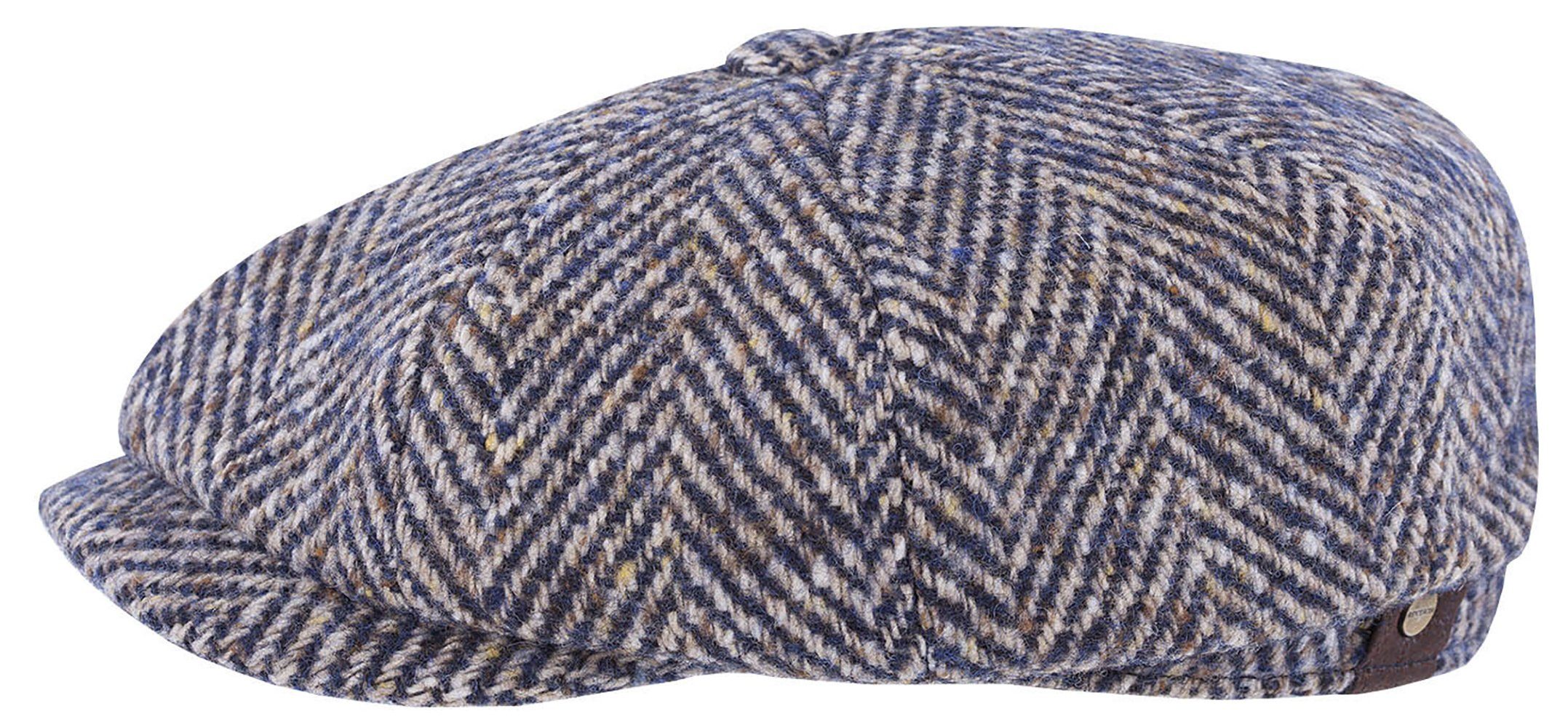 Stetson Flat Cap Wool Schurwolle 327 Hatteras Herringbone Virgin aus