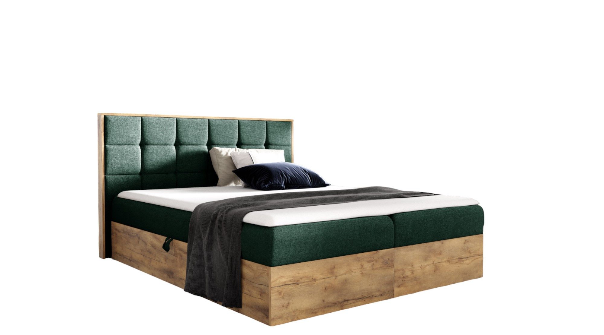 AN-MOEBEL4U Boxspringbett Schlafzimmerbett BIZON IN STOFF günstig online kaufen