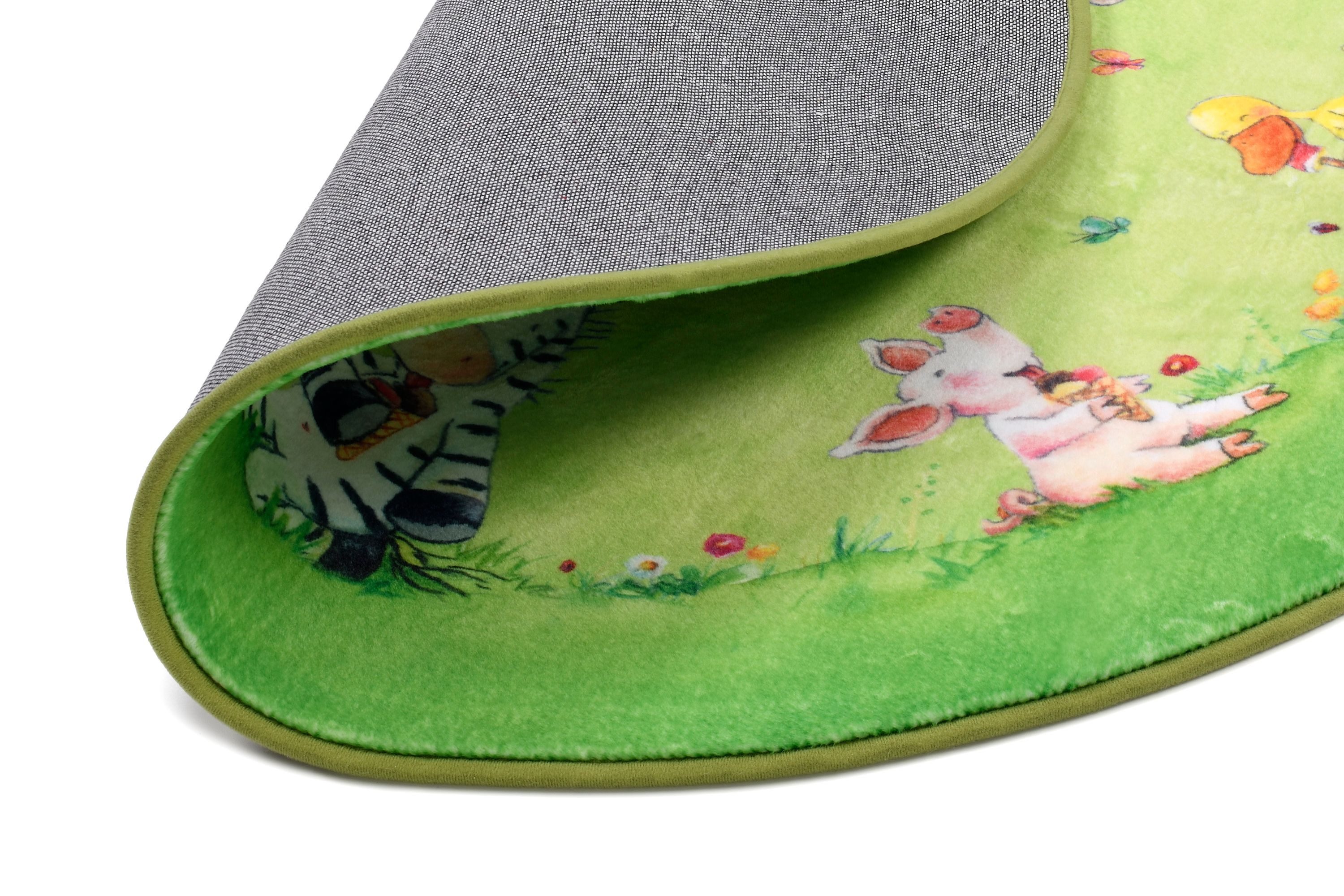 Die Lieben Sieben Kinderteppich Die Lieben Sieben soft grün rund, rund