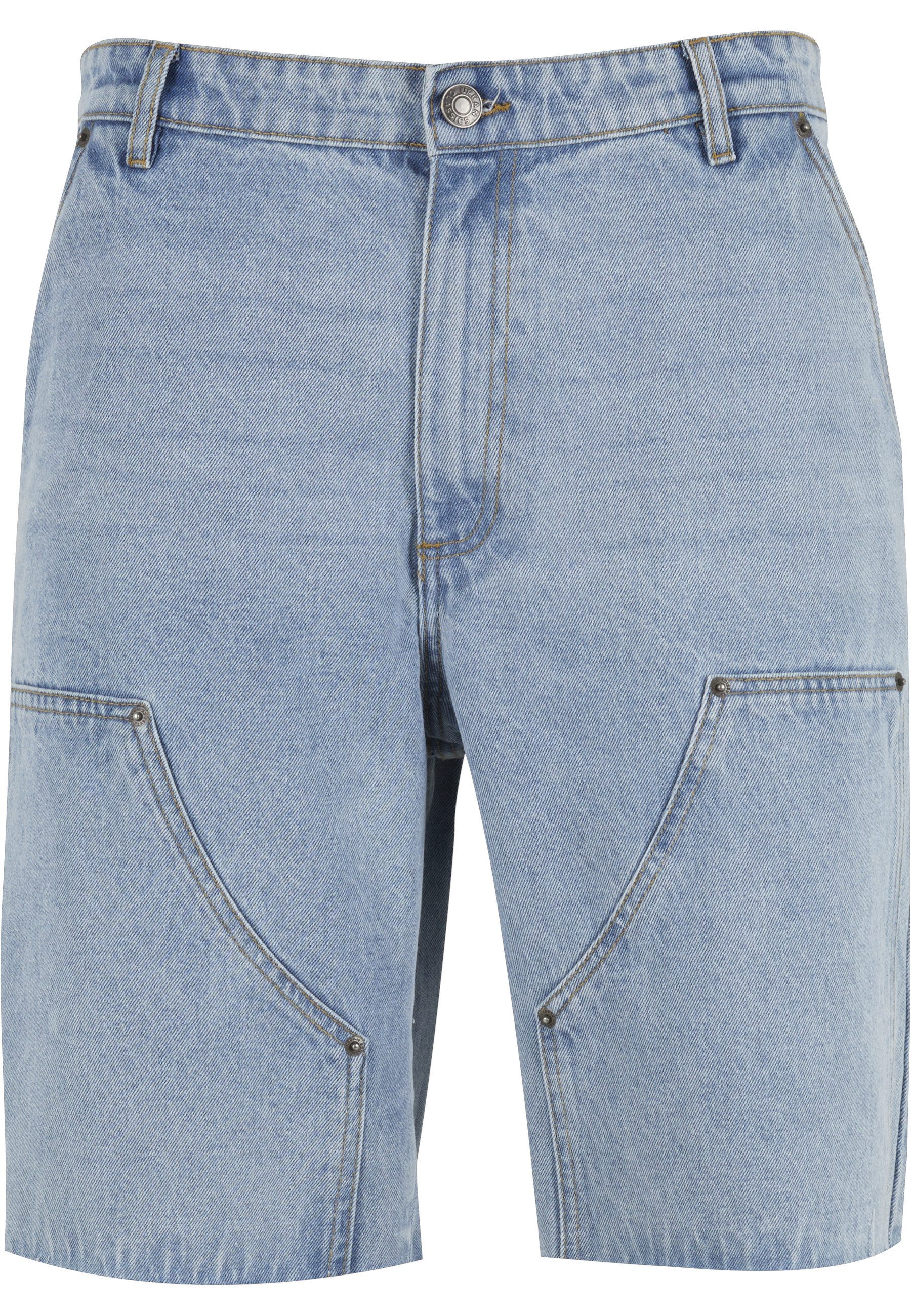 URBAN CLASSICS Shorts Urban Classics Open Edge Two Knee Denim Shorts (1-tlg)