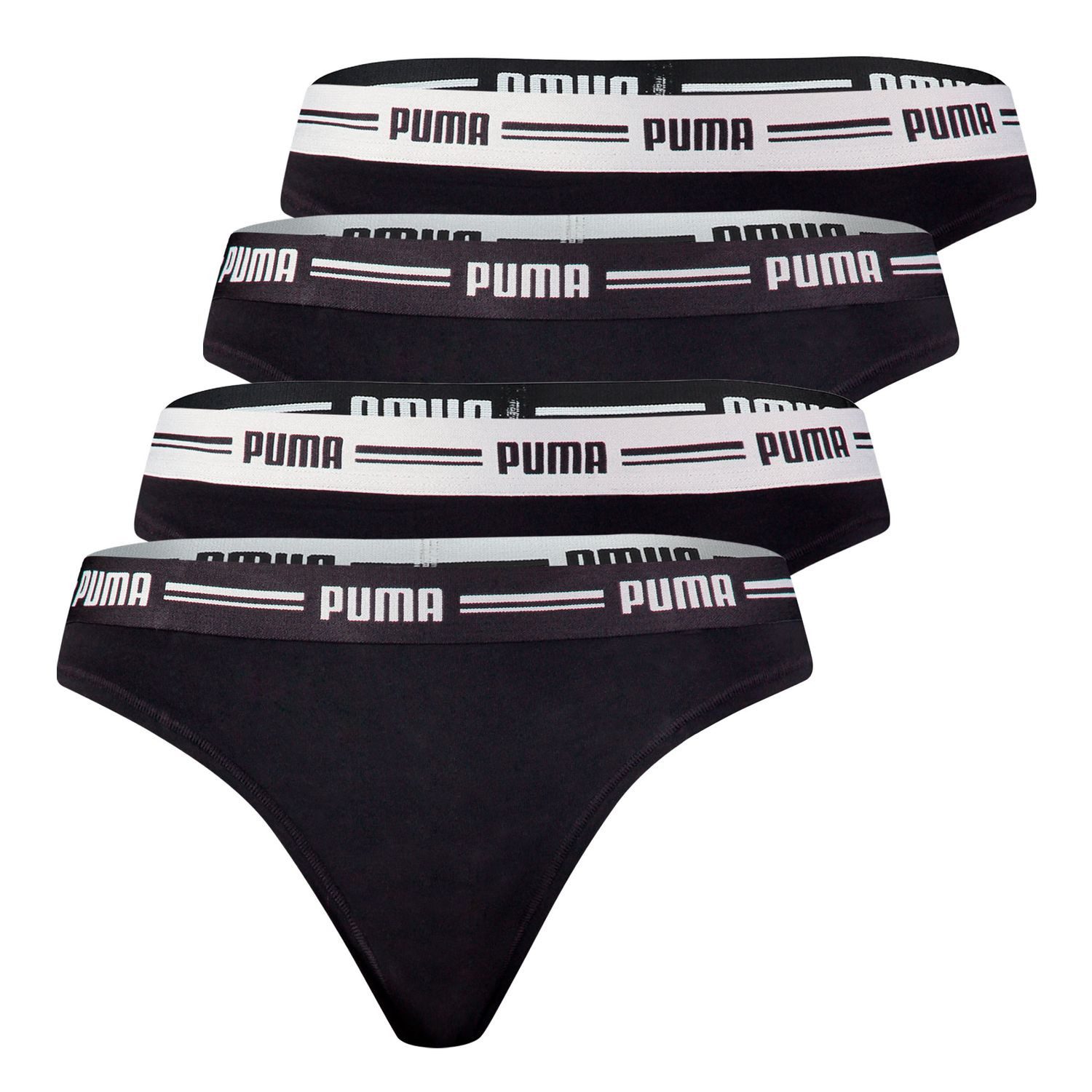 PUMA BODYWEAR String Soft Cotton Modal (4-St., Set) Webgummibund, Logo, 4er günstig online kaufen