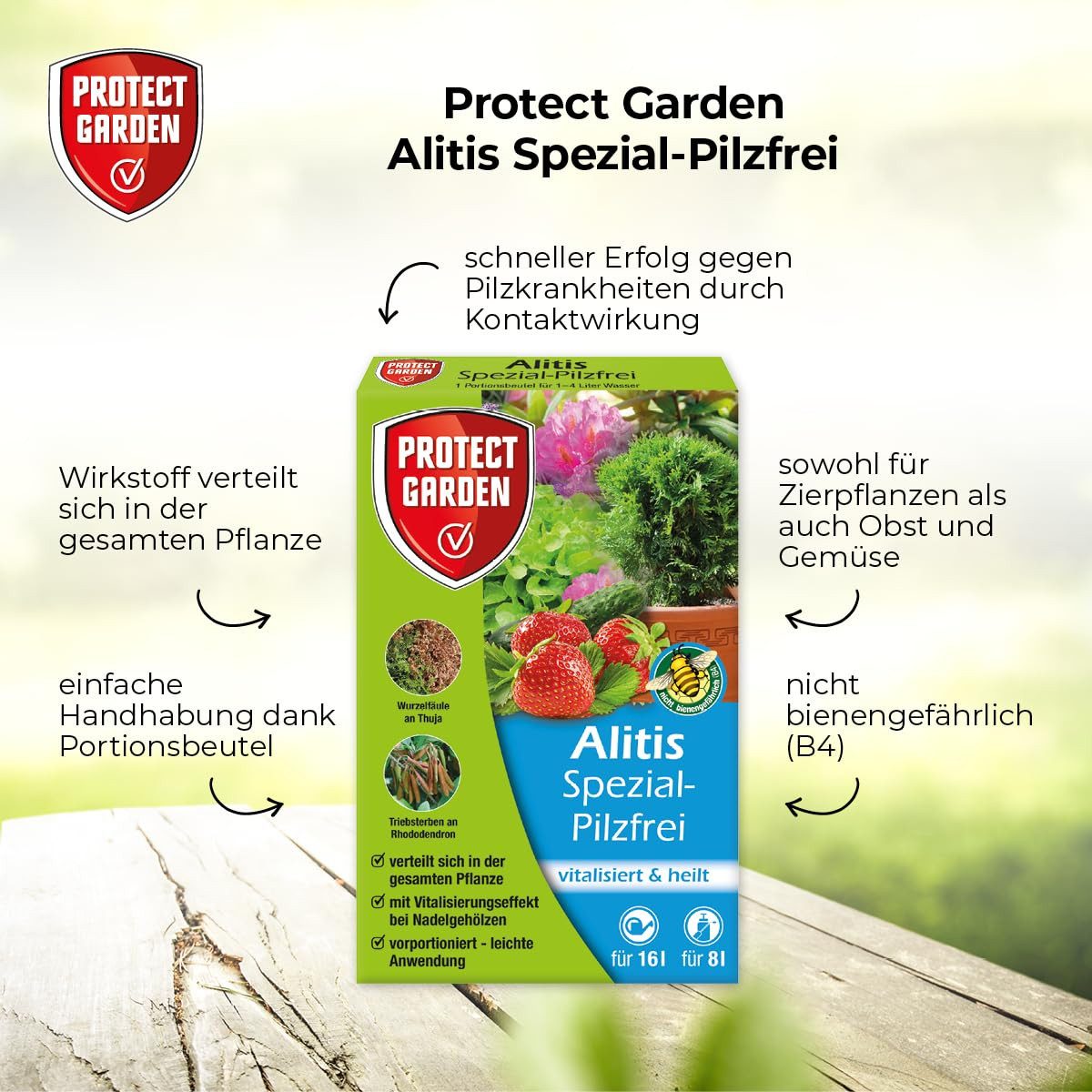 Protect Garden Pflanzen-Pilzfrei Protect Garden Alitis Spezial-Pilzfrei Vitalisiert und heilt 4 x 10 g