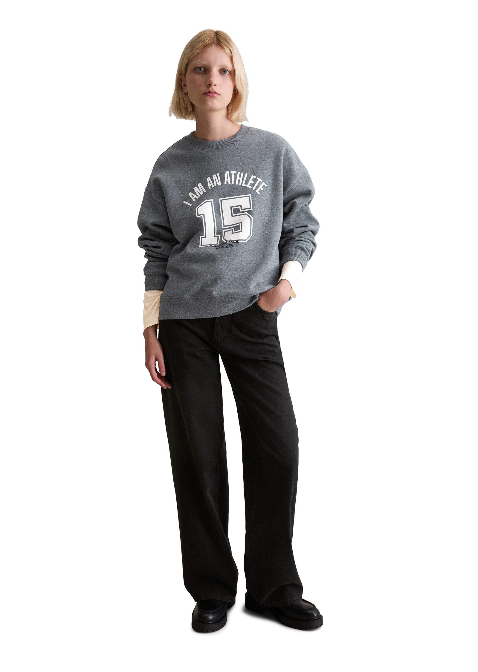 Marc O'Polo DENIM Sweatshirt mit kuschelig gerauter Innenseite