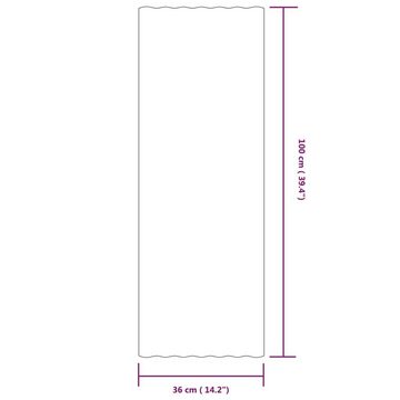 vidaXL Deckenplatten Dachpaneele 12 Stk. Pulverbeschichteter Stahl Braun 100x36 cm, (12-tlg)