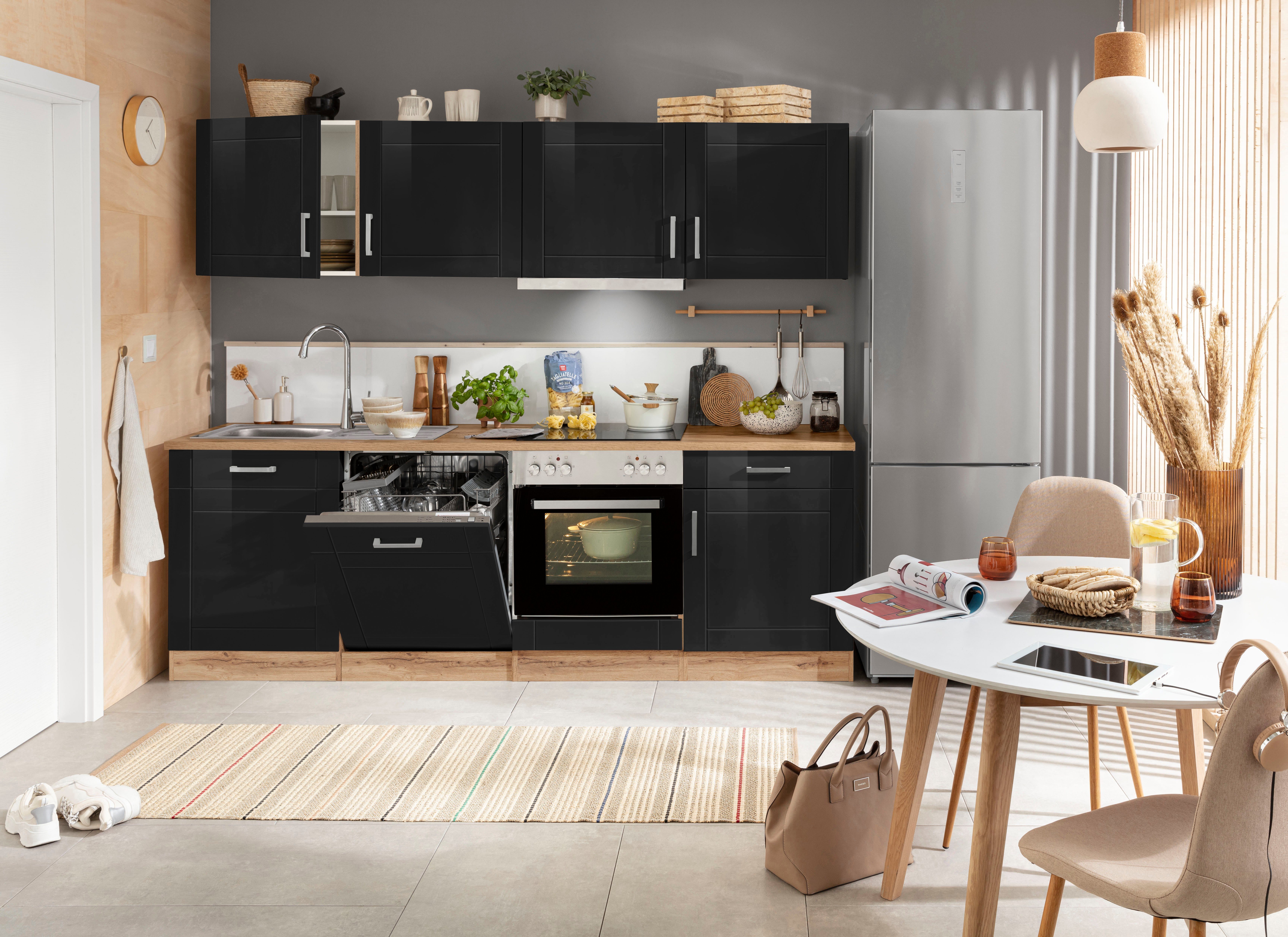 KOCHSTATION Küchenzeile KS-Tinnum, mit E-Geräten, Breite 240 cm – Bild 3 von 5