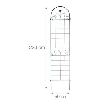 relaxdays Rankgitter Rankgitter im 2er Set 220 cm