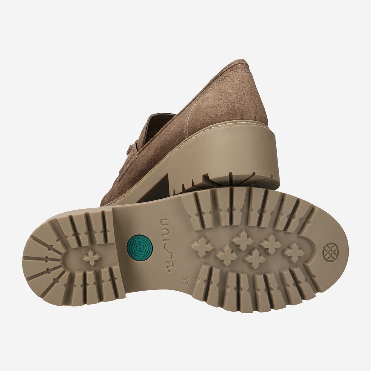 Unisa Unisa GABON_BS TAUPE, Slipper & Mokassin, Taupe, Damen Slipper