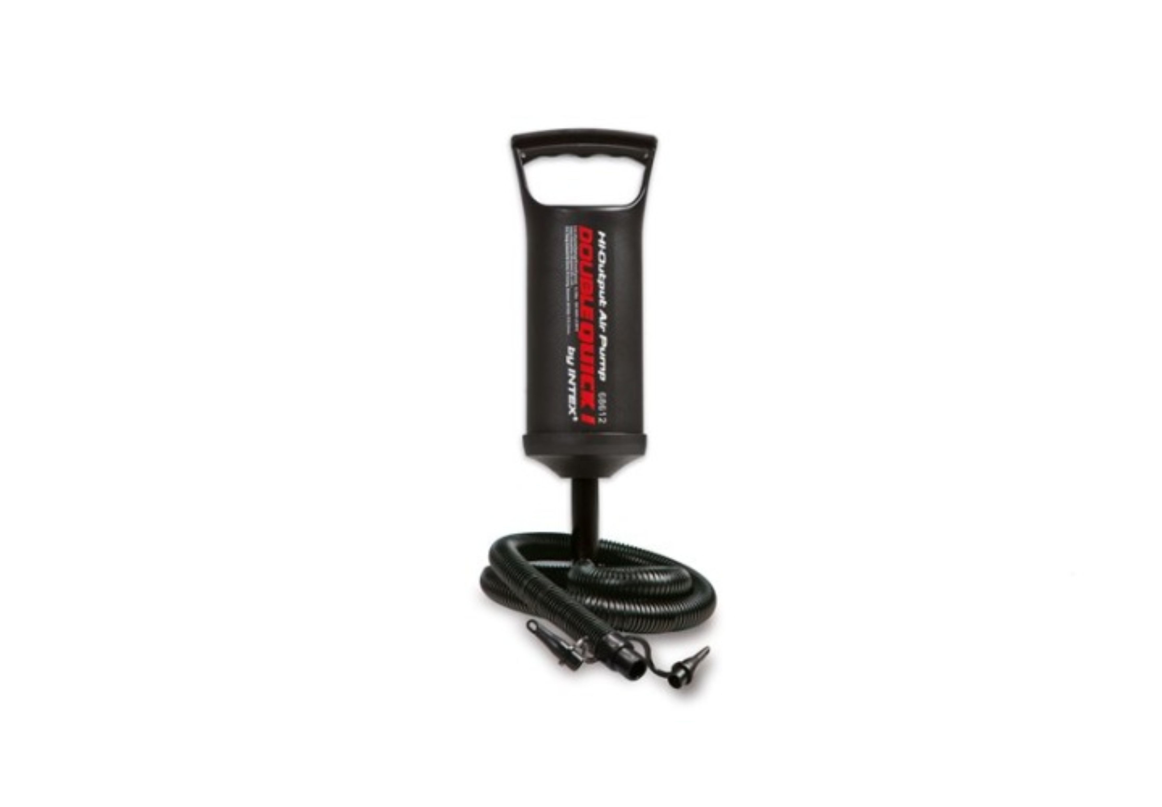 Intex Handpumpe INTEX Handpumpe 29 cm Double Quick Luftpumpe mit 3 Adaptern (1-tlg)
